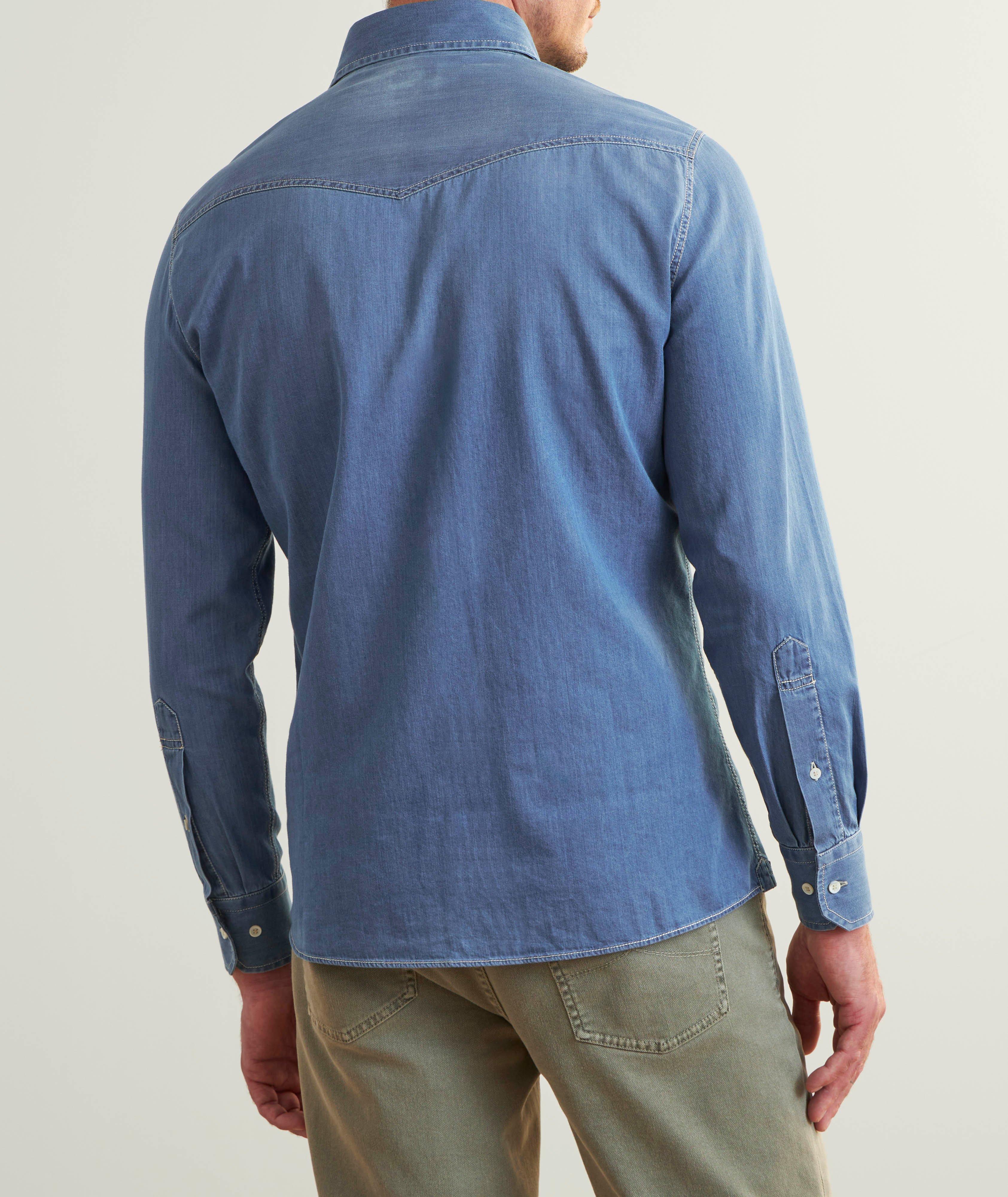 Chemise de style western en denim image 2