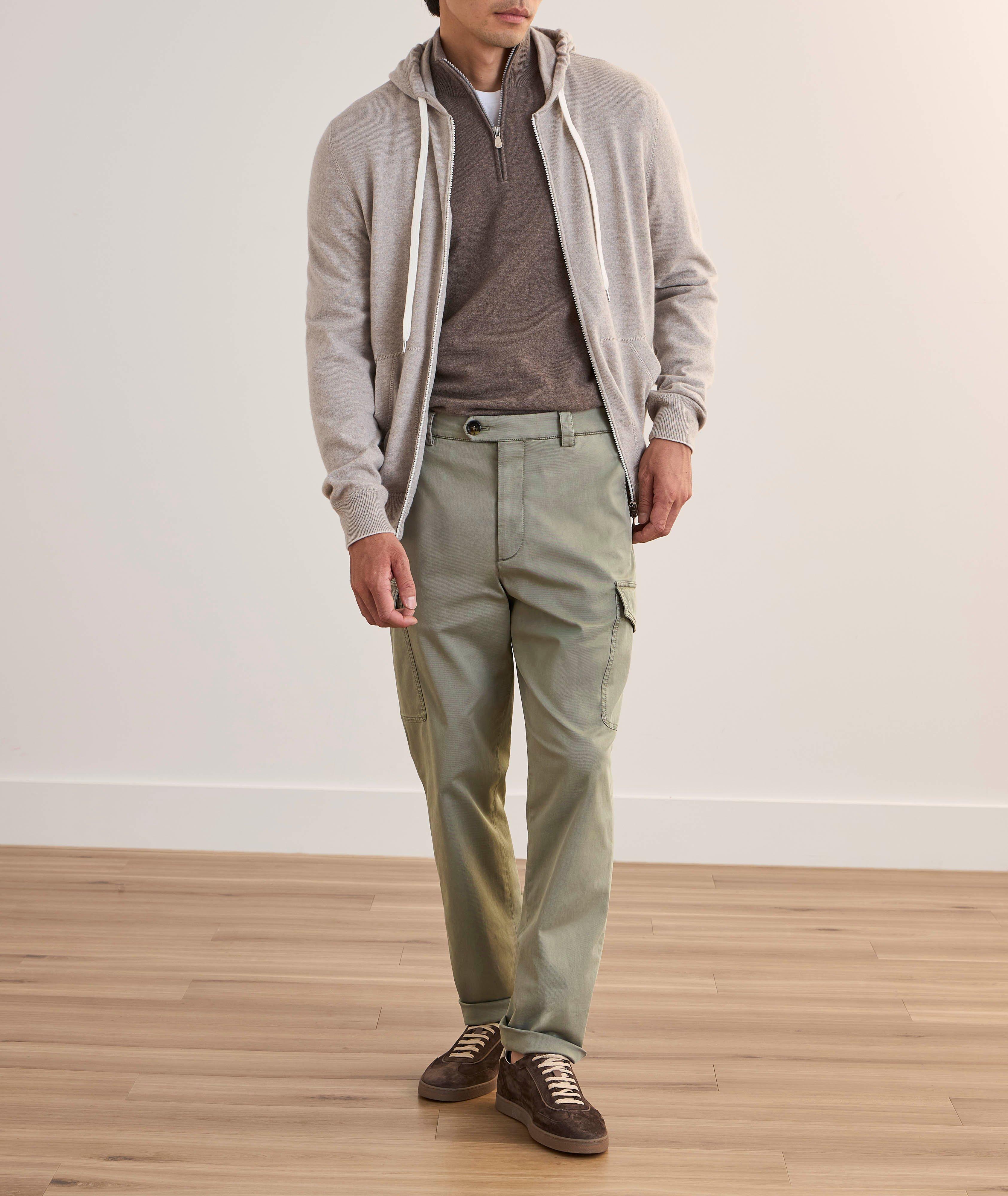 Garment Dyed Cotton Cargo Pants image 4