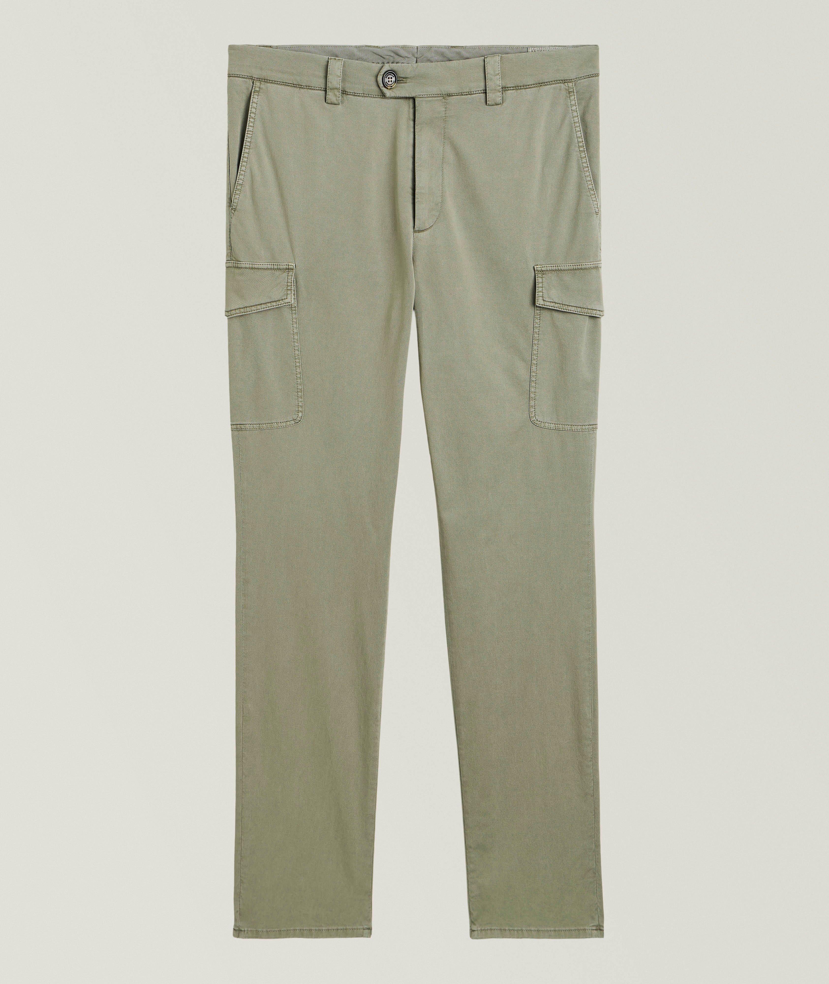 Garment Dyed Cotton Cargo Pants image 0