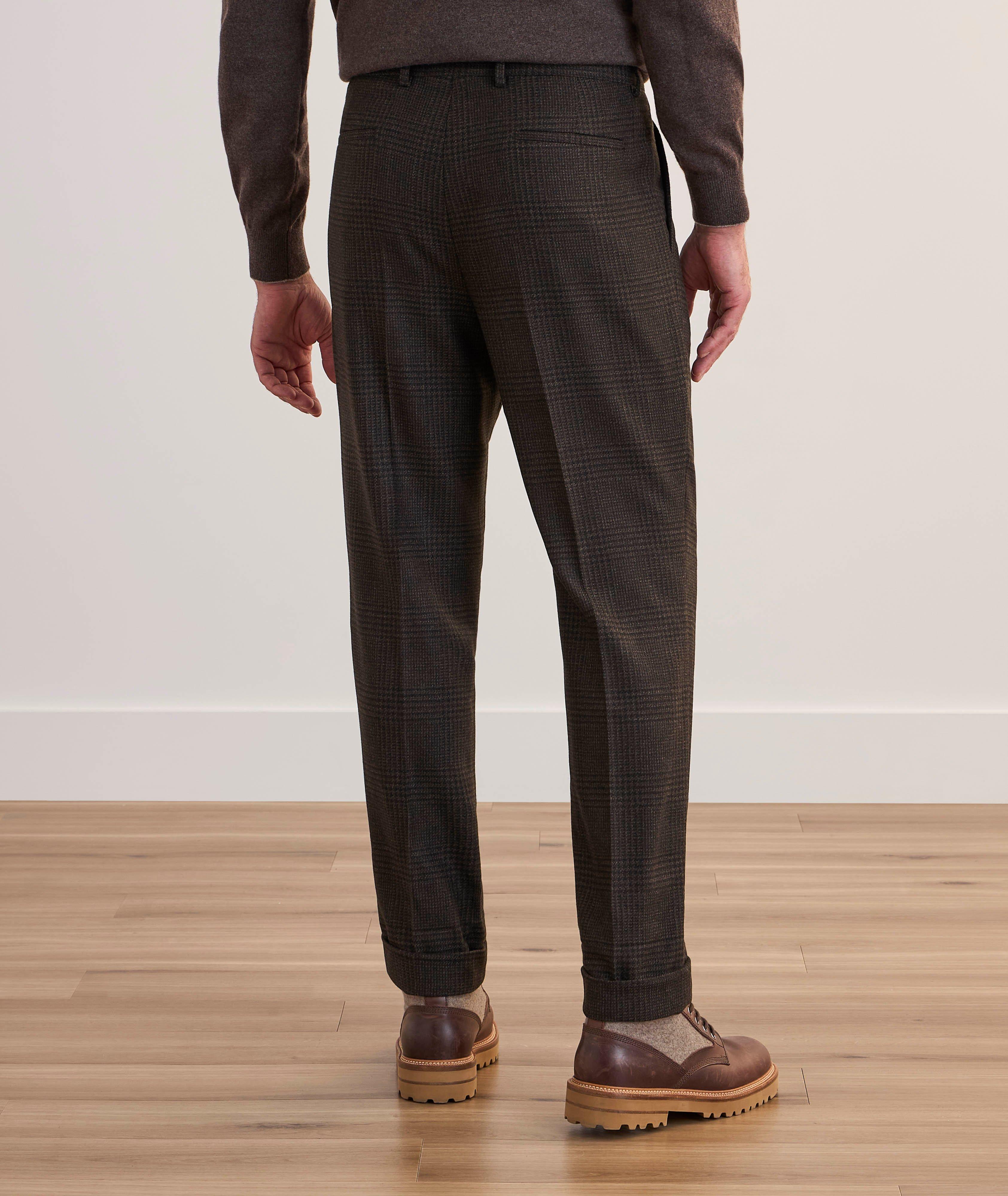 Pantalon habillé en lainage à carreaux prince-de-Galles image 2