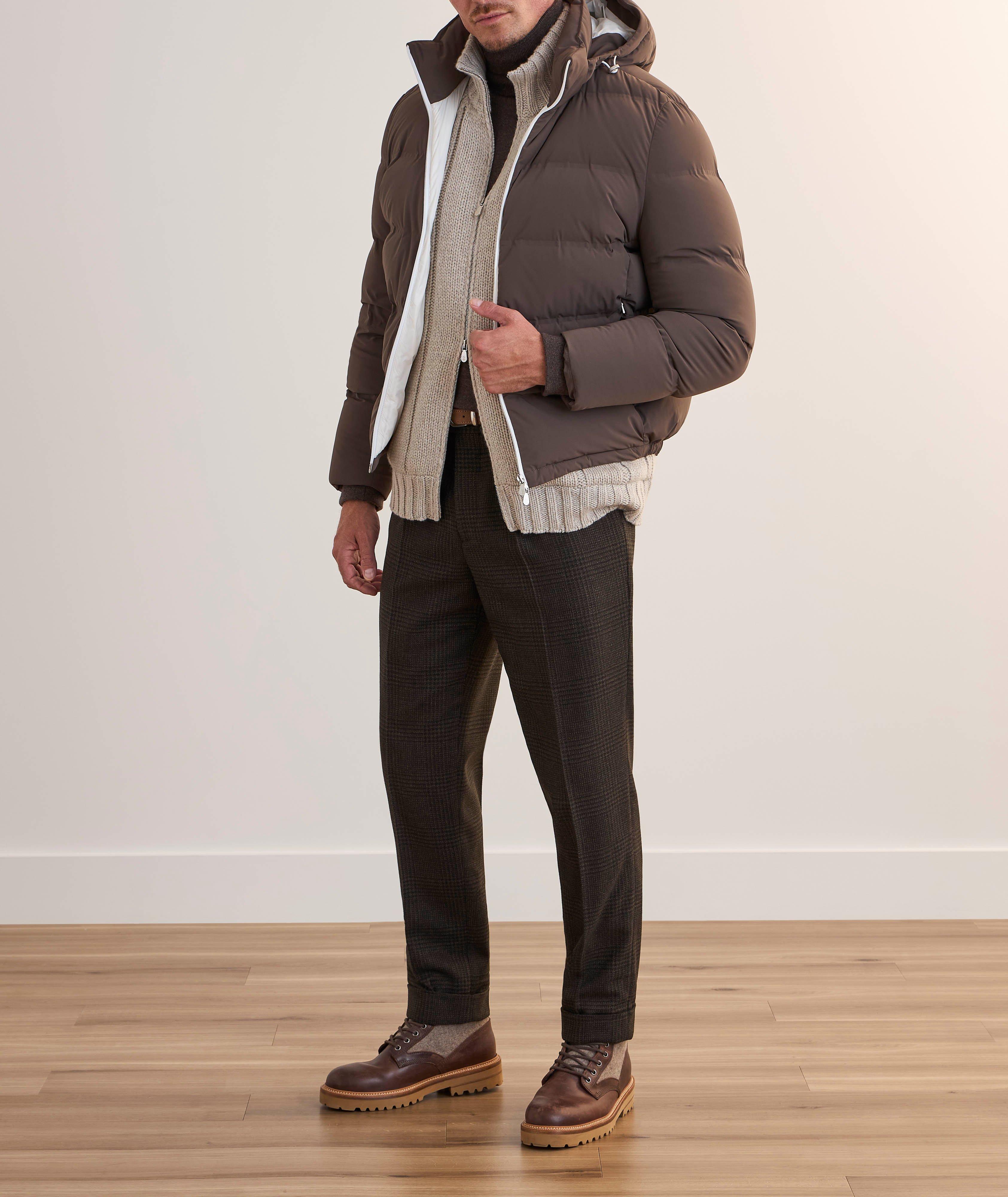 Pantalon habillé en lainage à carreaux prince-de-Galles image 5