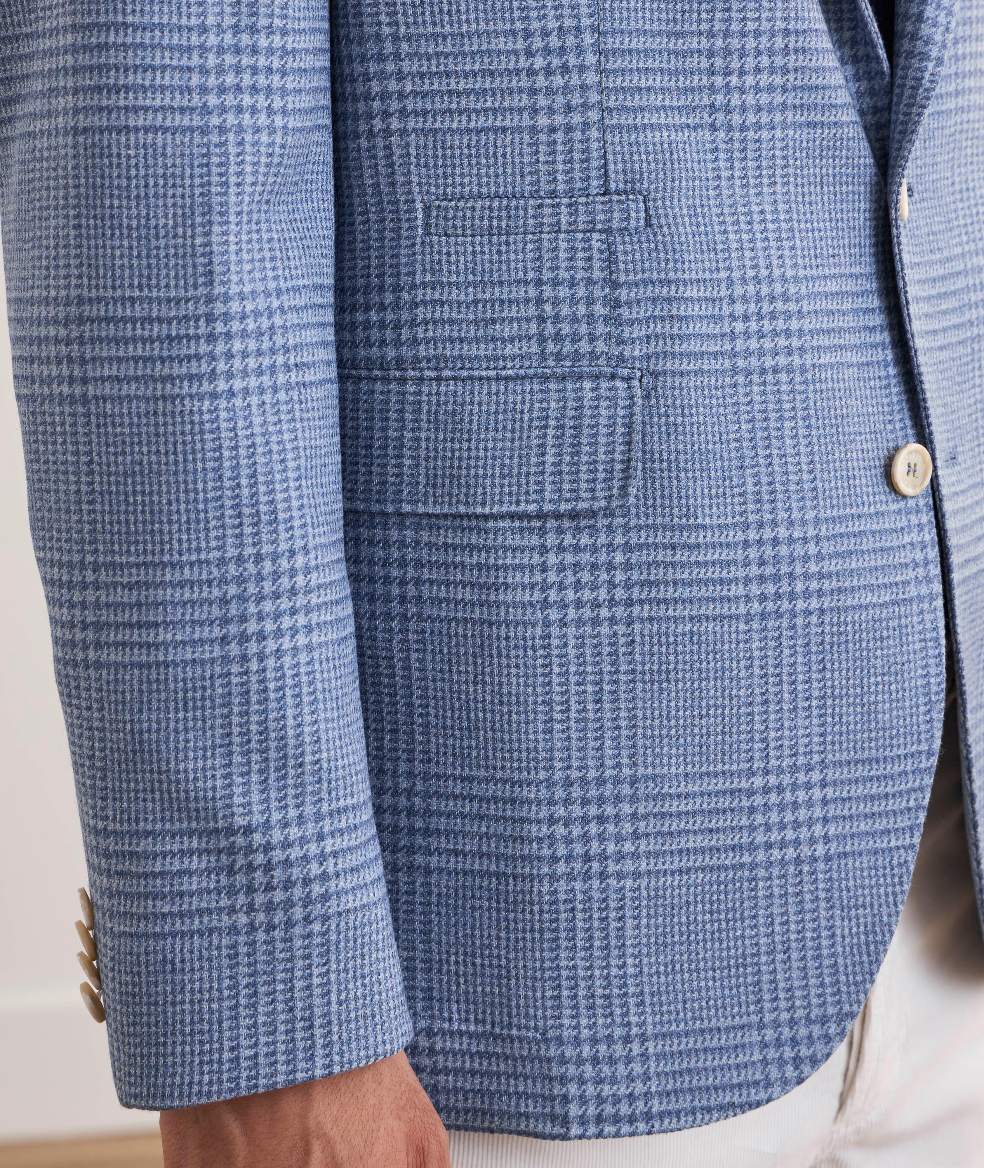 Plaid Wool-Blend Peak Sport Jacket  image 3