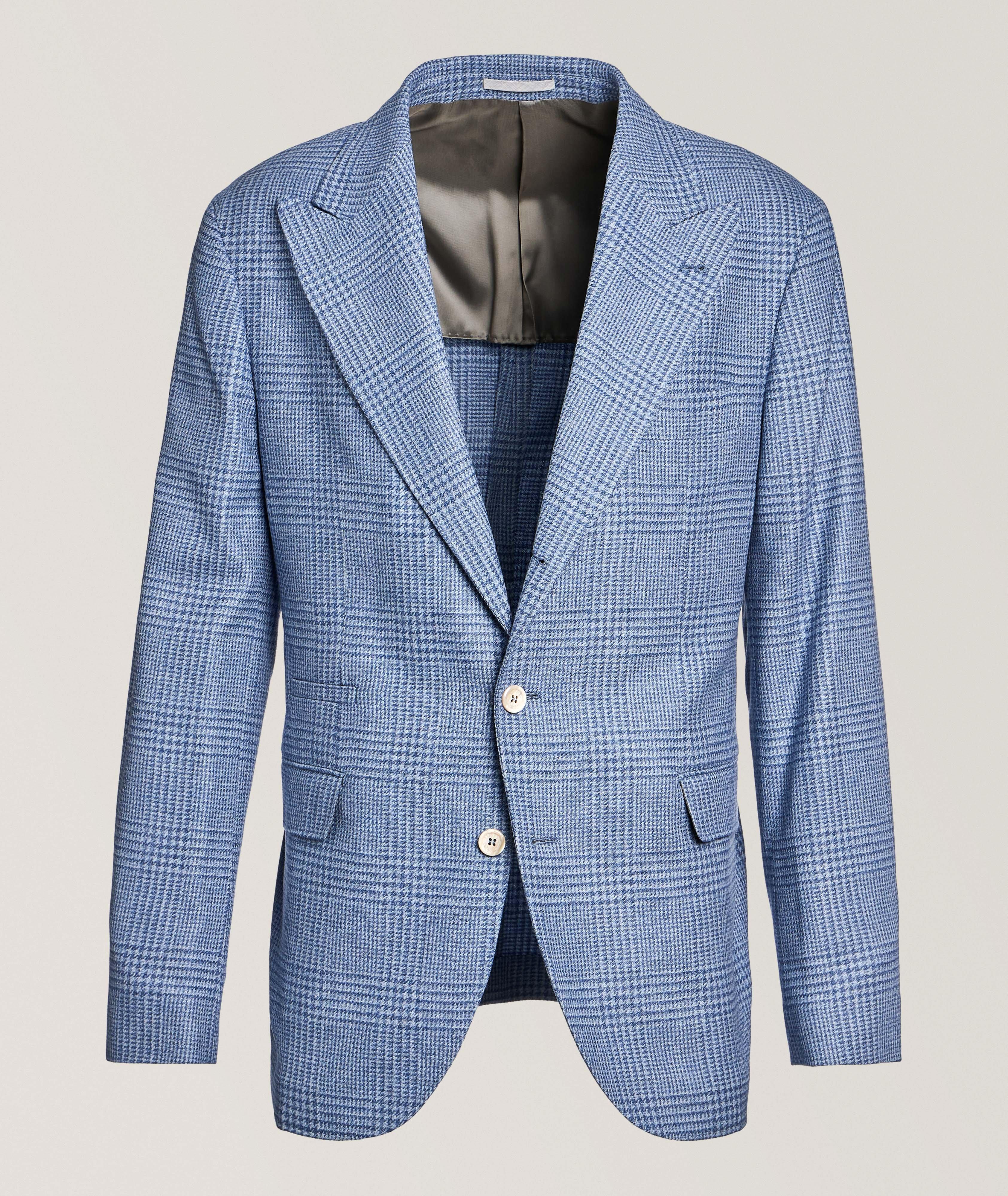 Plaid Wool-Blend Peak Sport Jacket  image 0