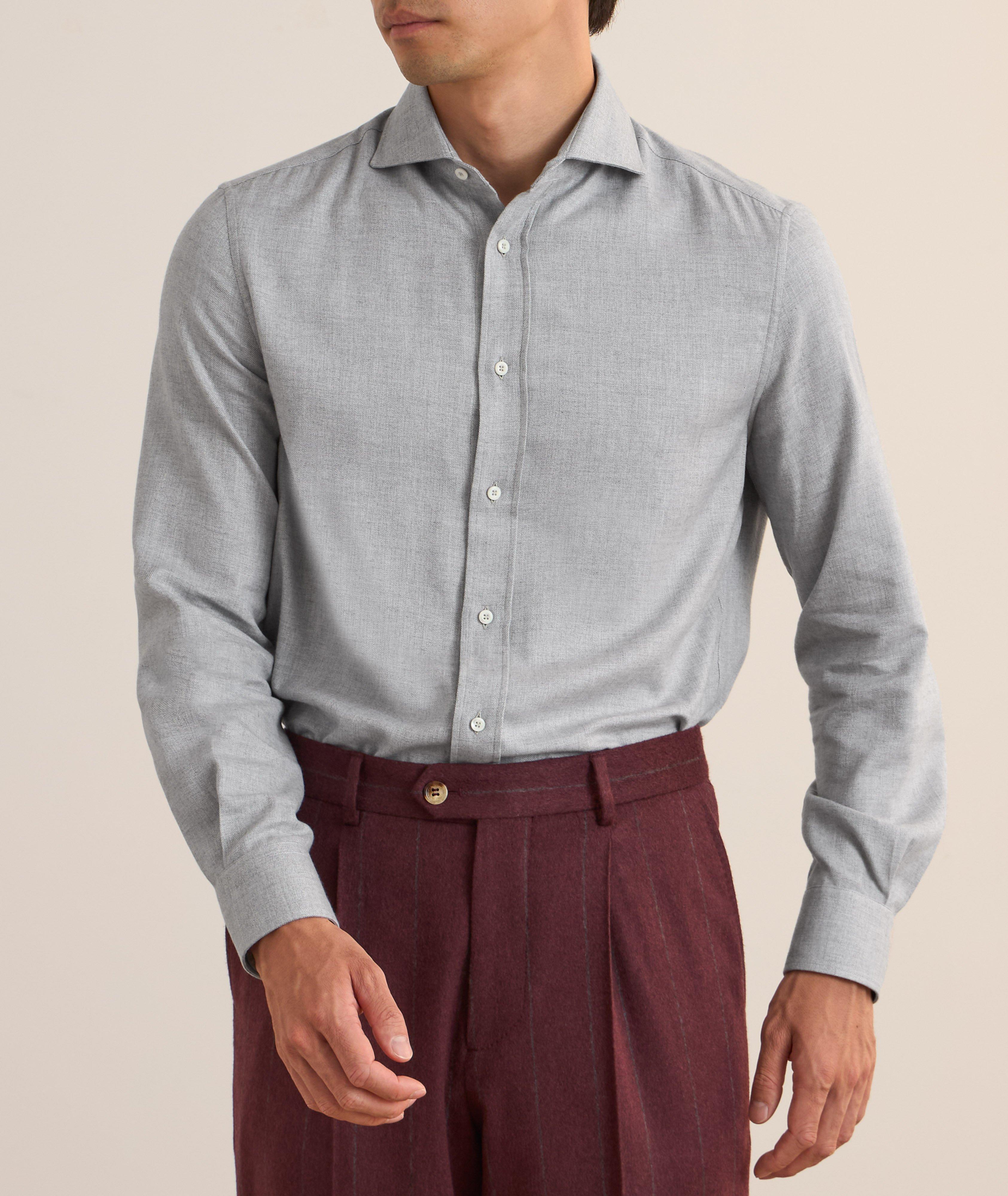 Chemise en flanelle à chevrons image 1