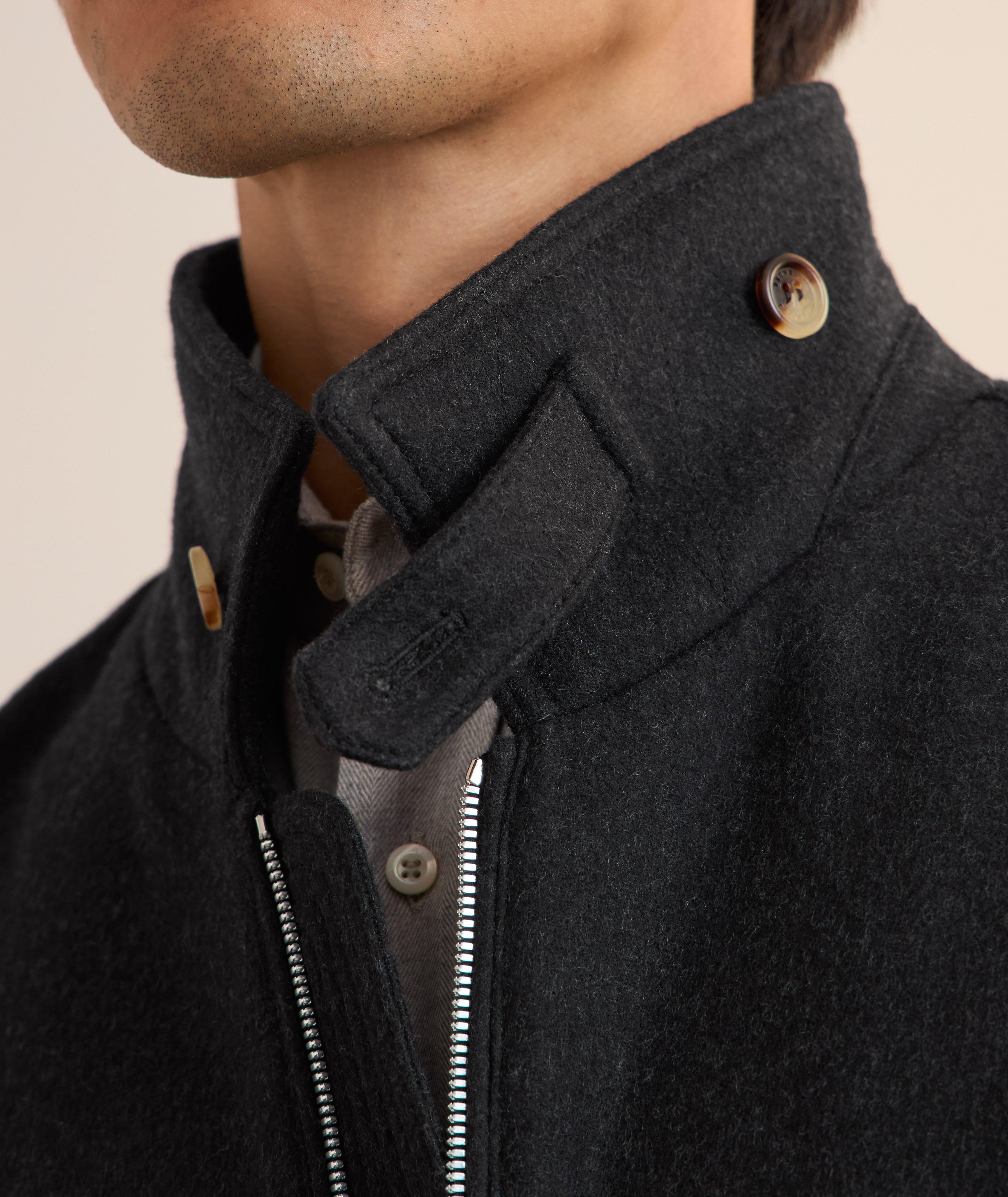 Blouson en laine à glissière image 3