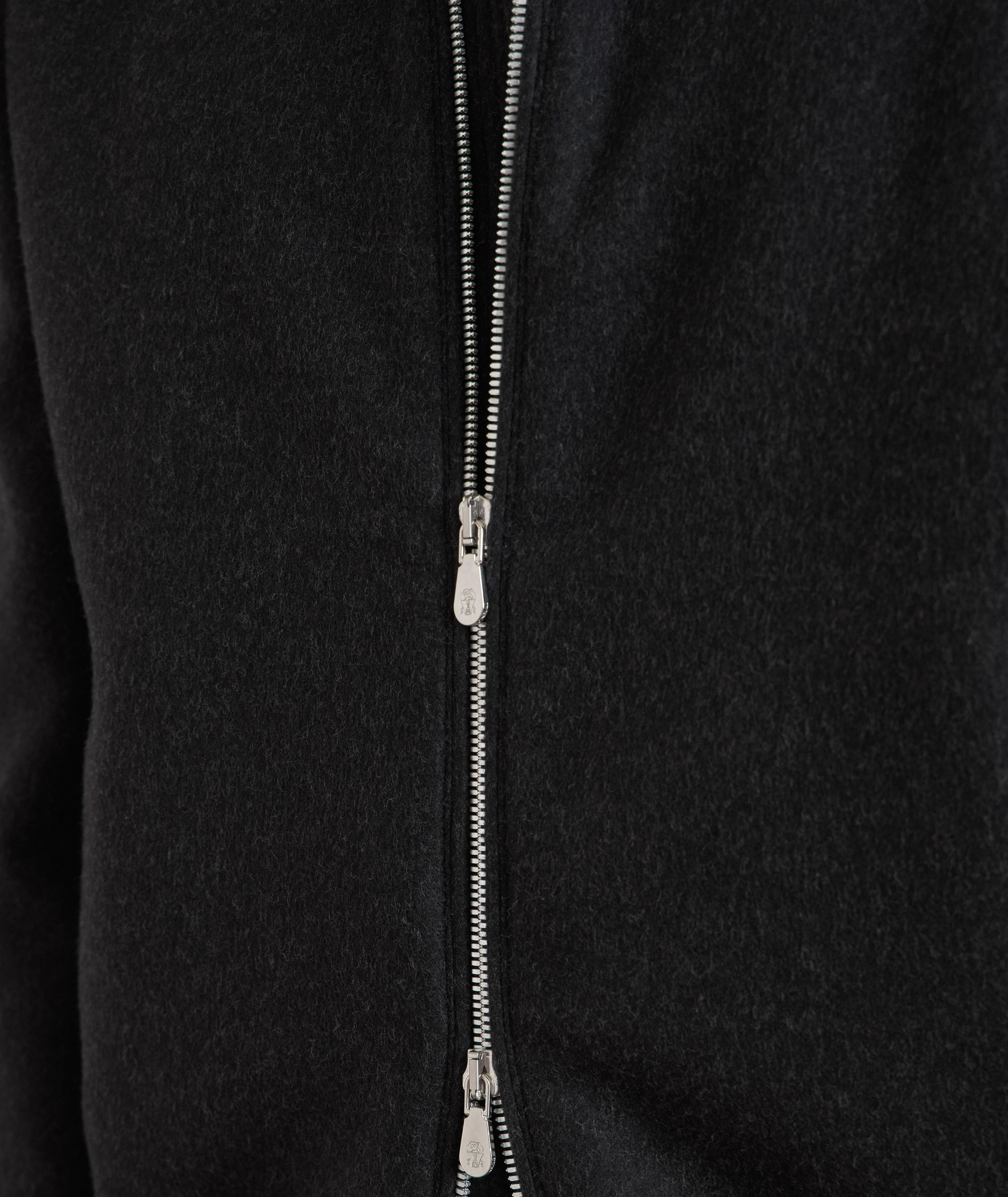 Blouson en laine à glissière image 4