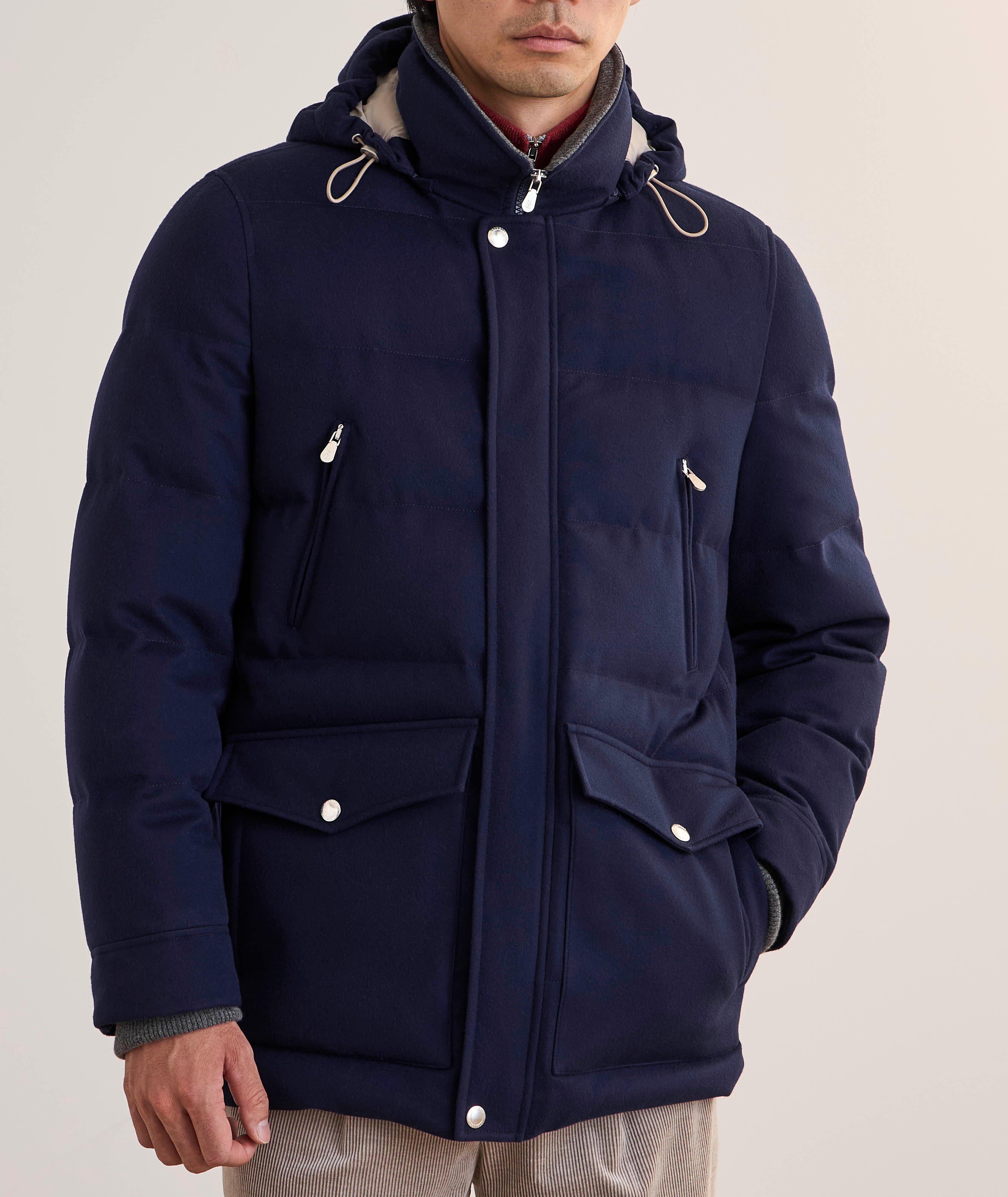 Manteau matelassé en lainage et en duvet image 1