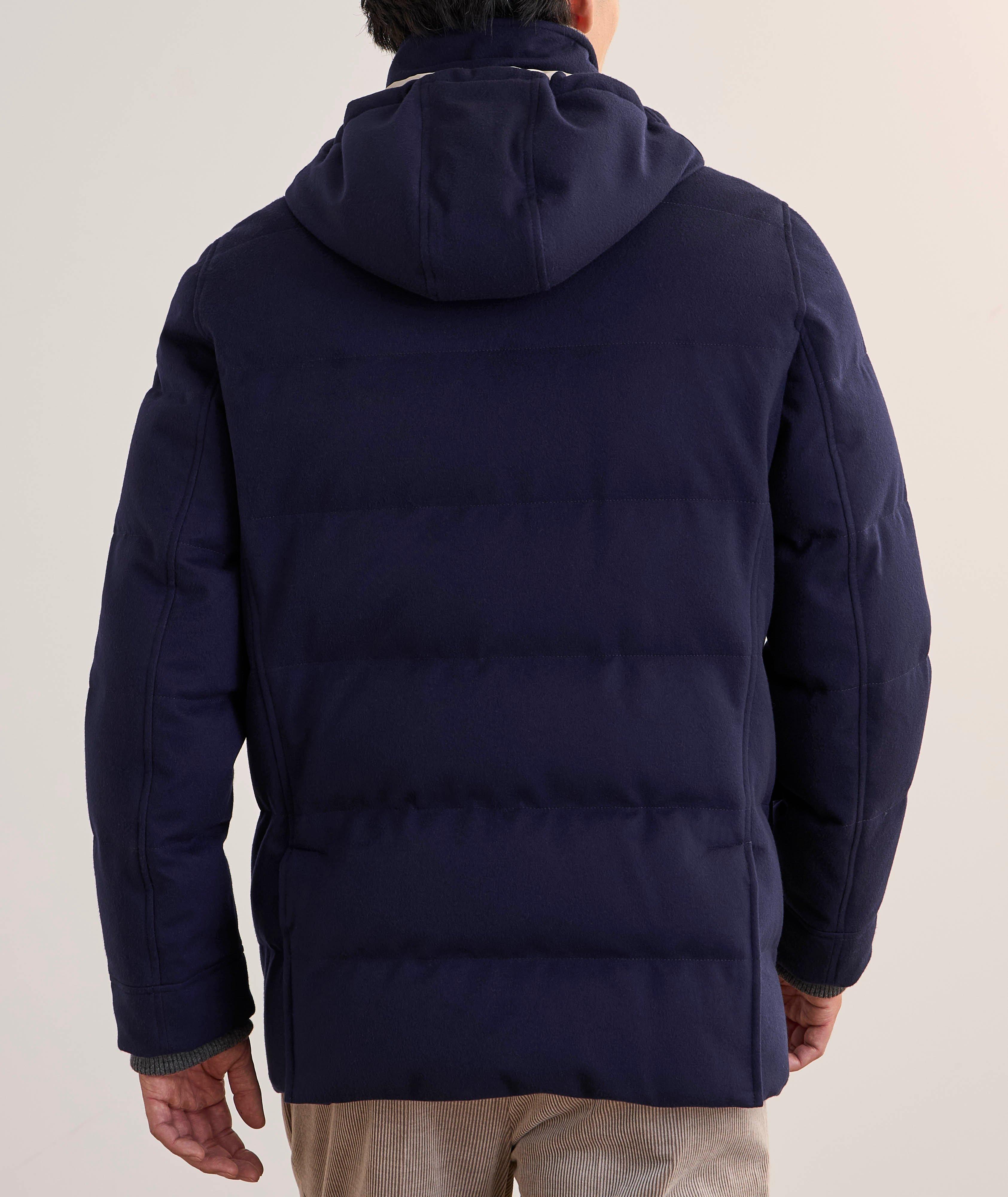 Manteau matelassé en lainage et en duvet image 2