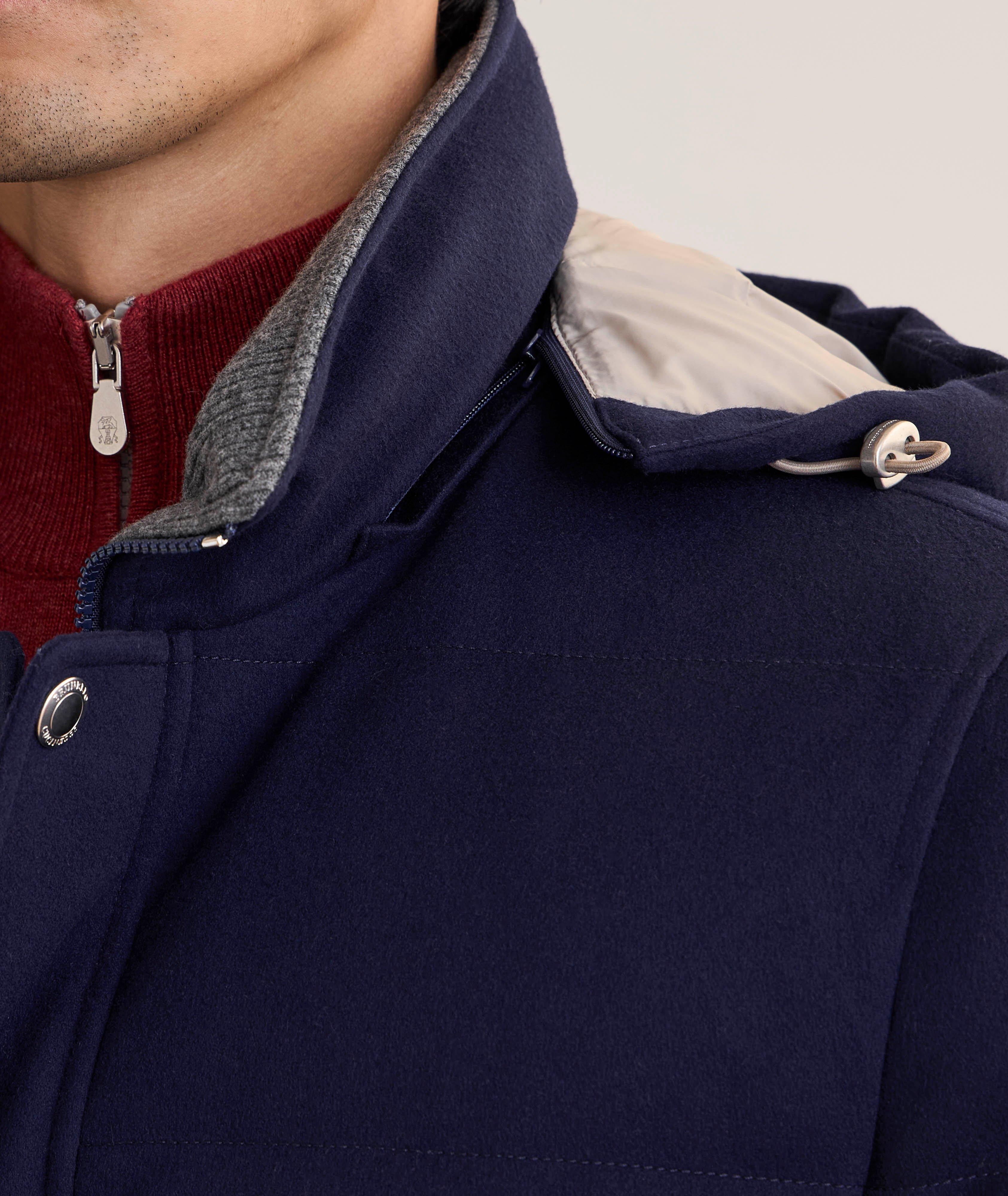 Manteau matelassé en lainage et en duvet image 3