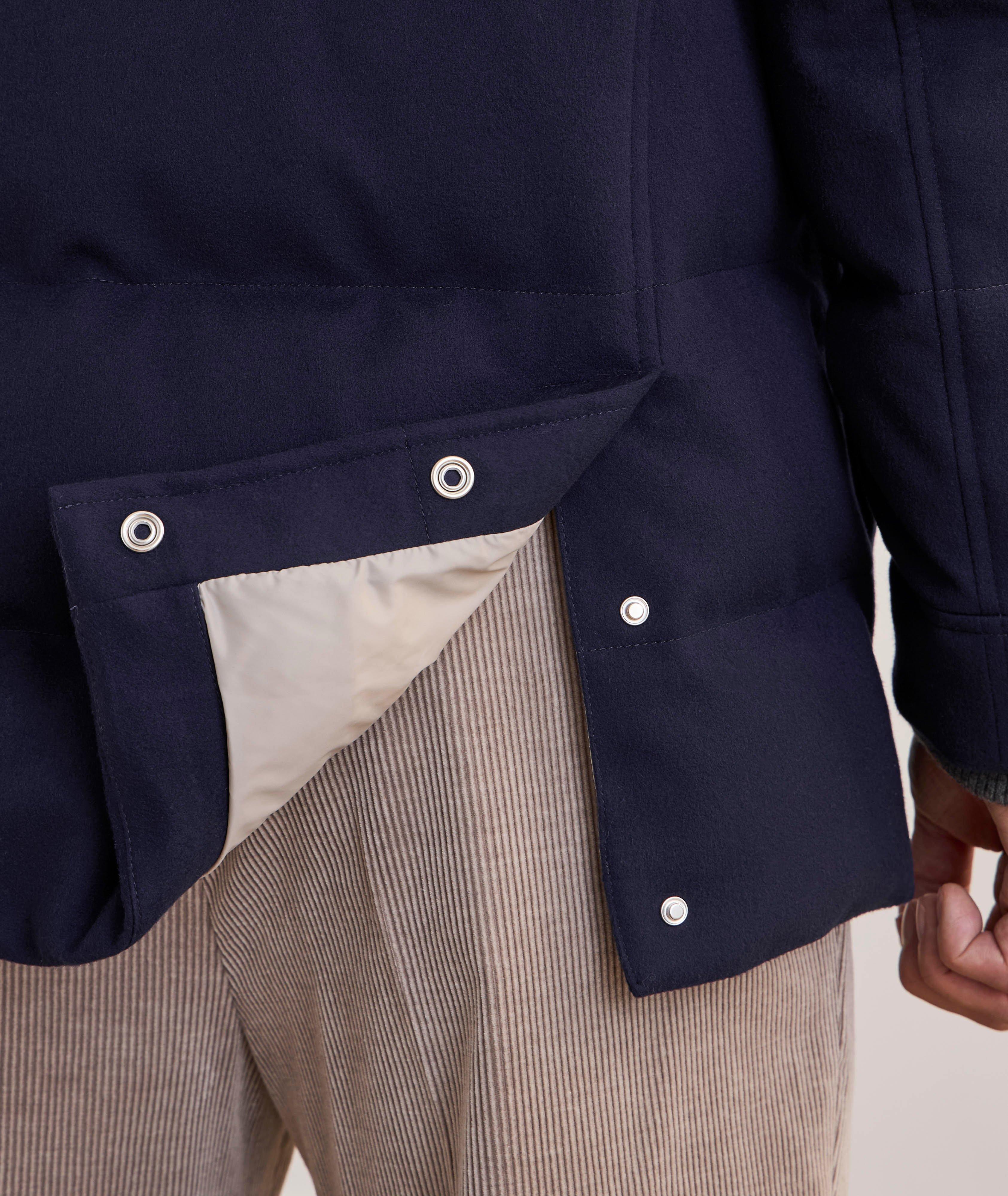 Manteau matelassé en lainage et en duvet image 5
