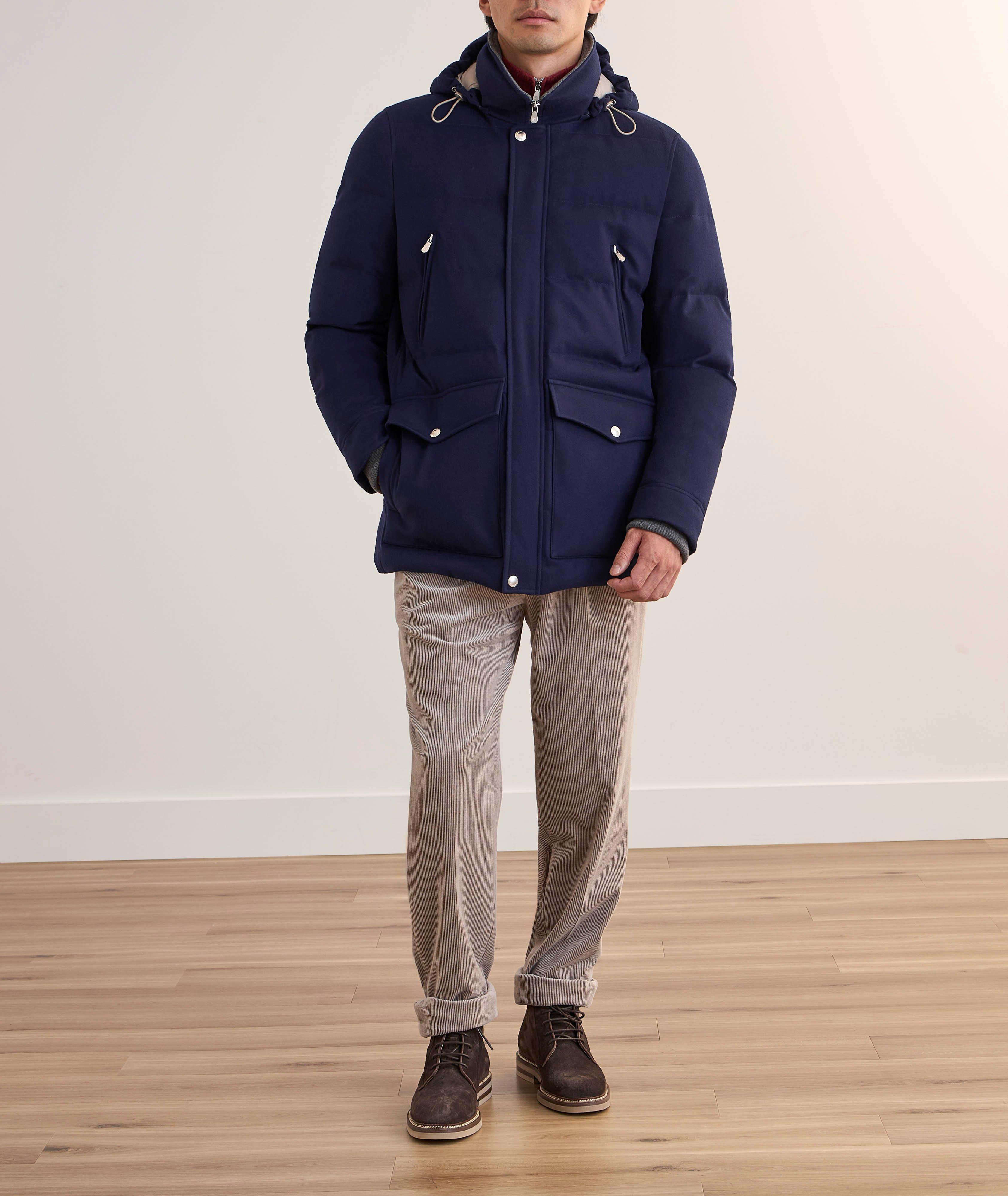 Manteau matelassé en lainage et en duvet image 6