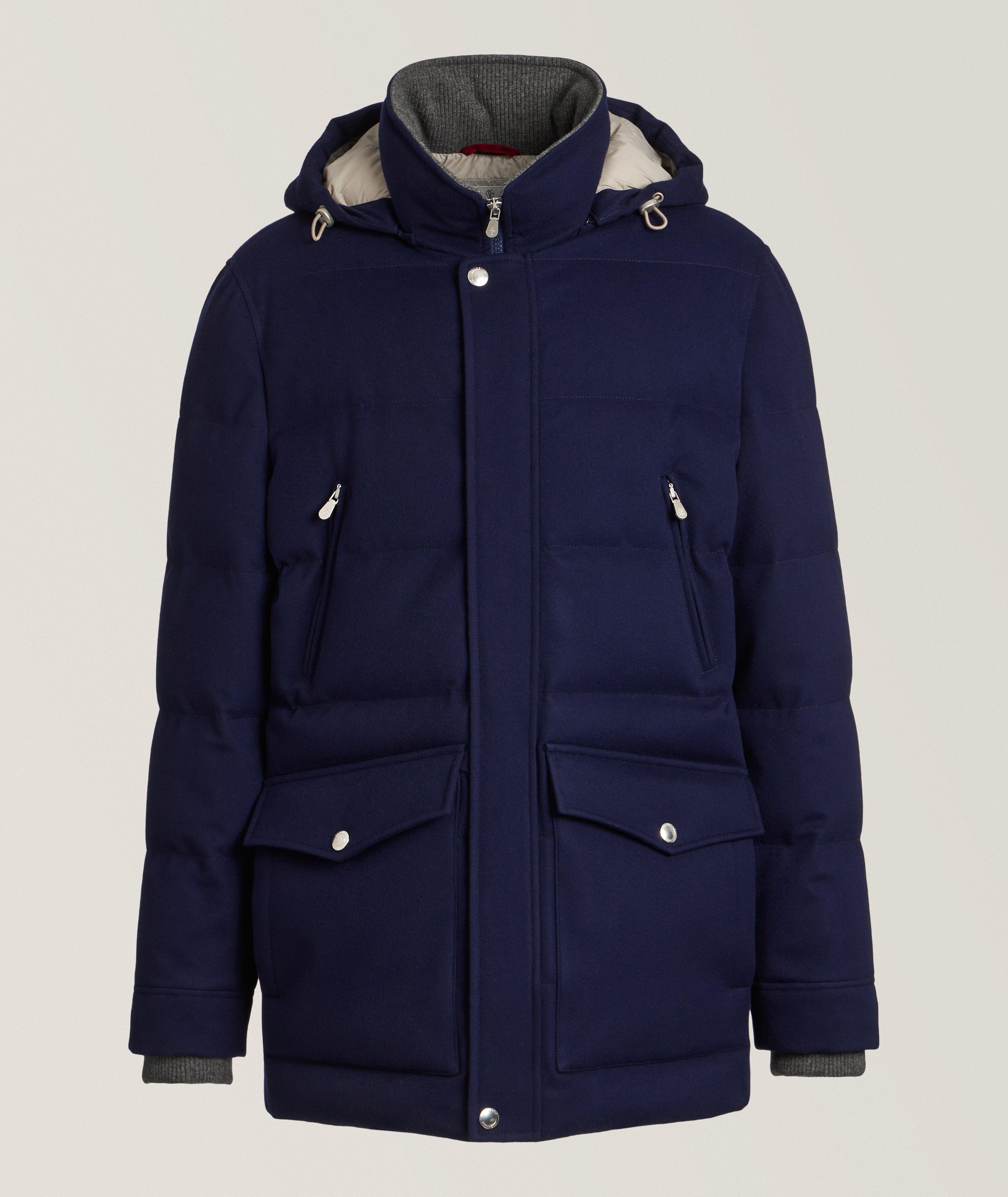 Manteau matelassé en lainage et en duvet image 0