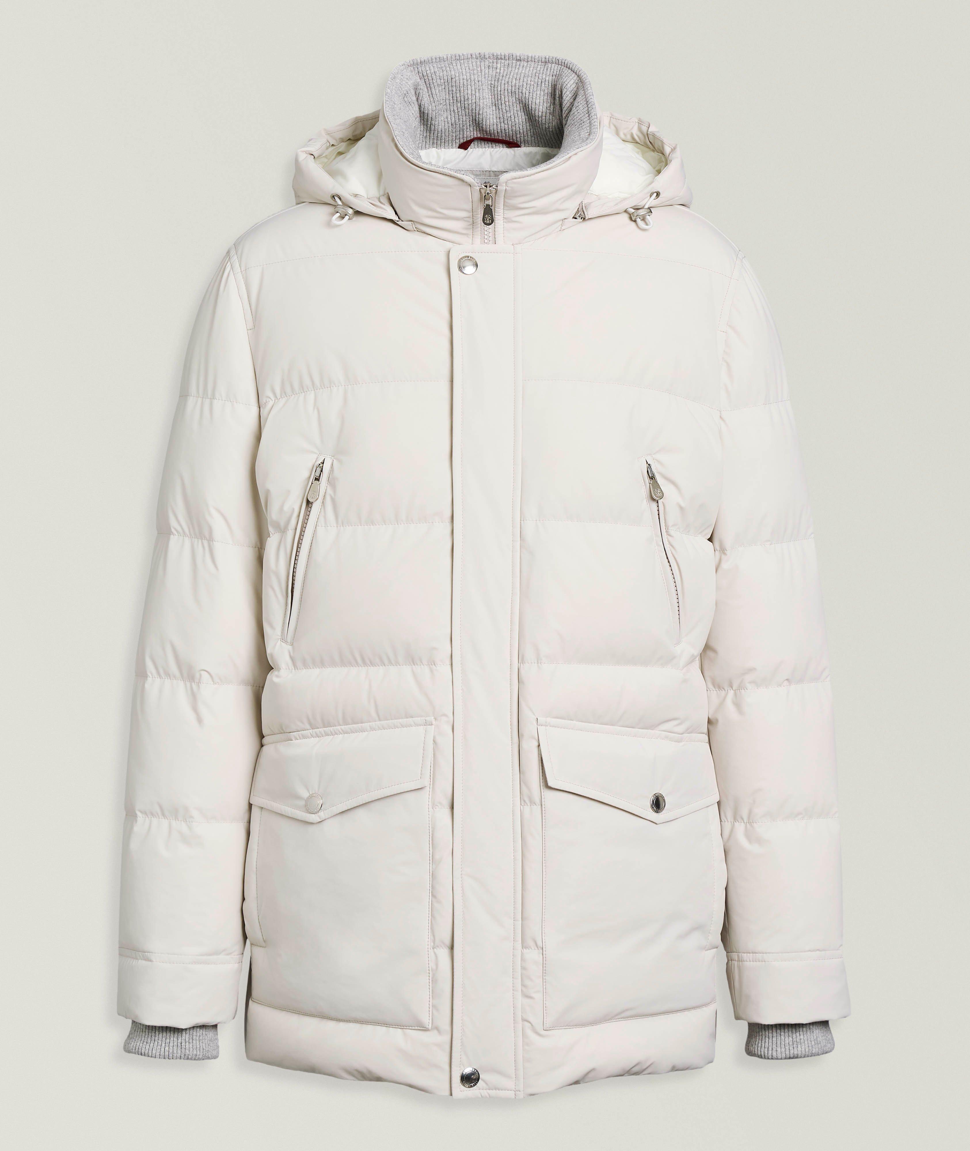 Brunello Cucinelli BEIGE TECH PADDED JACKET