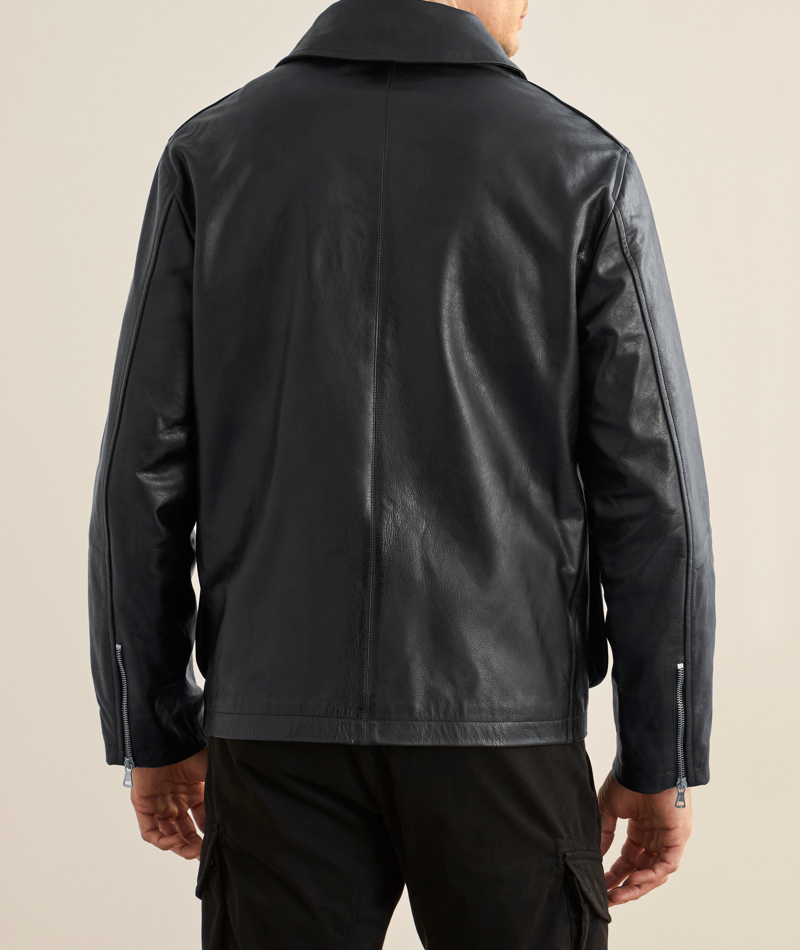 Goggle Hood Leather Mille Jacket image 2