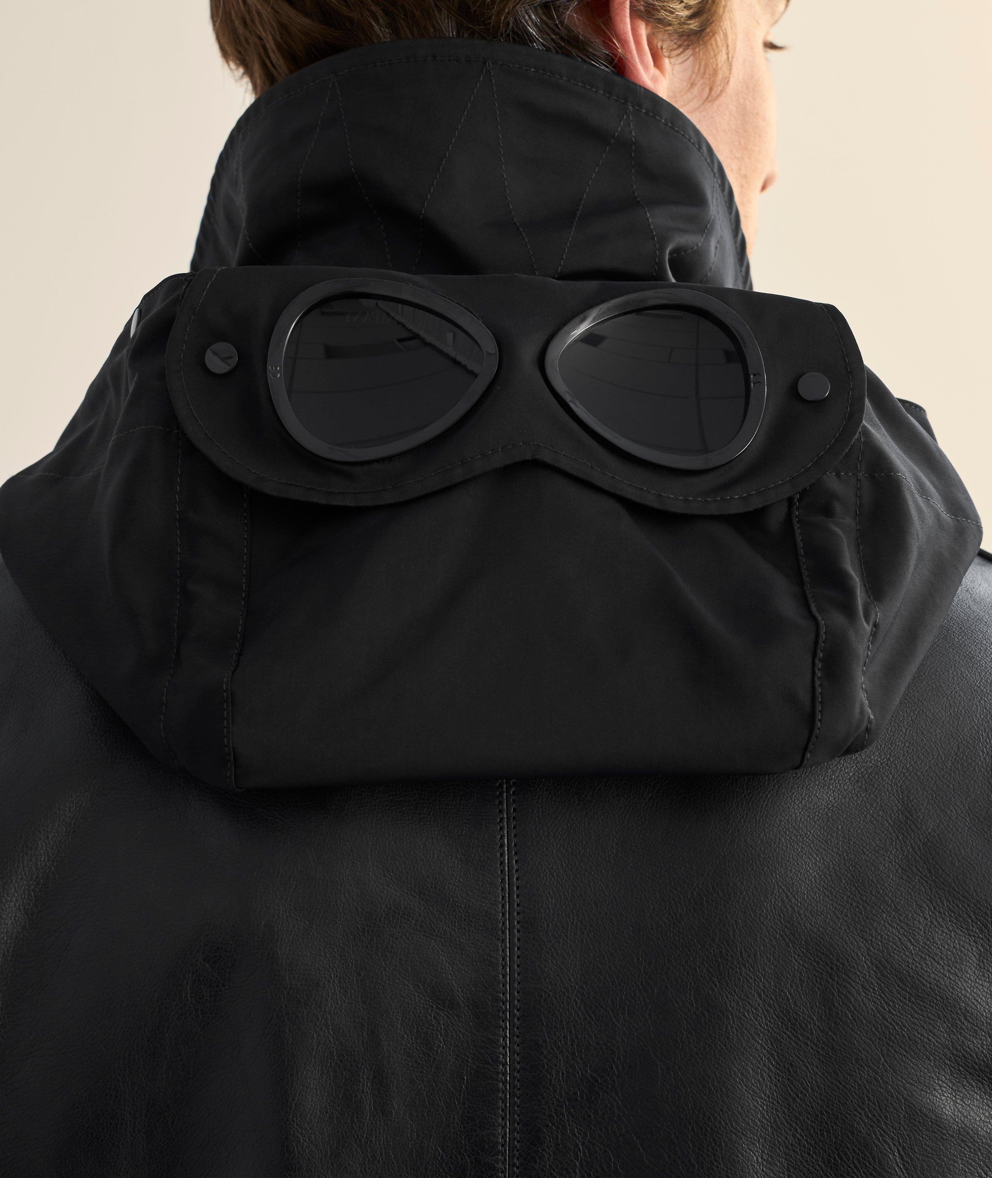 Goggle Hood Leather Mille Jacket image 6