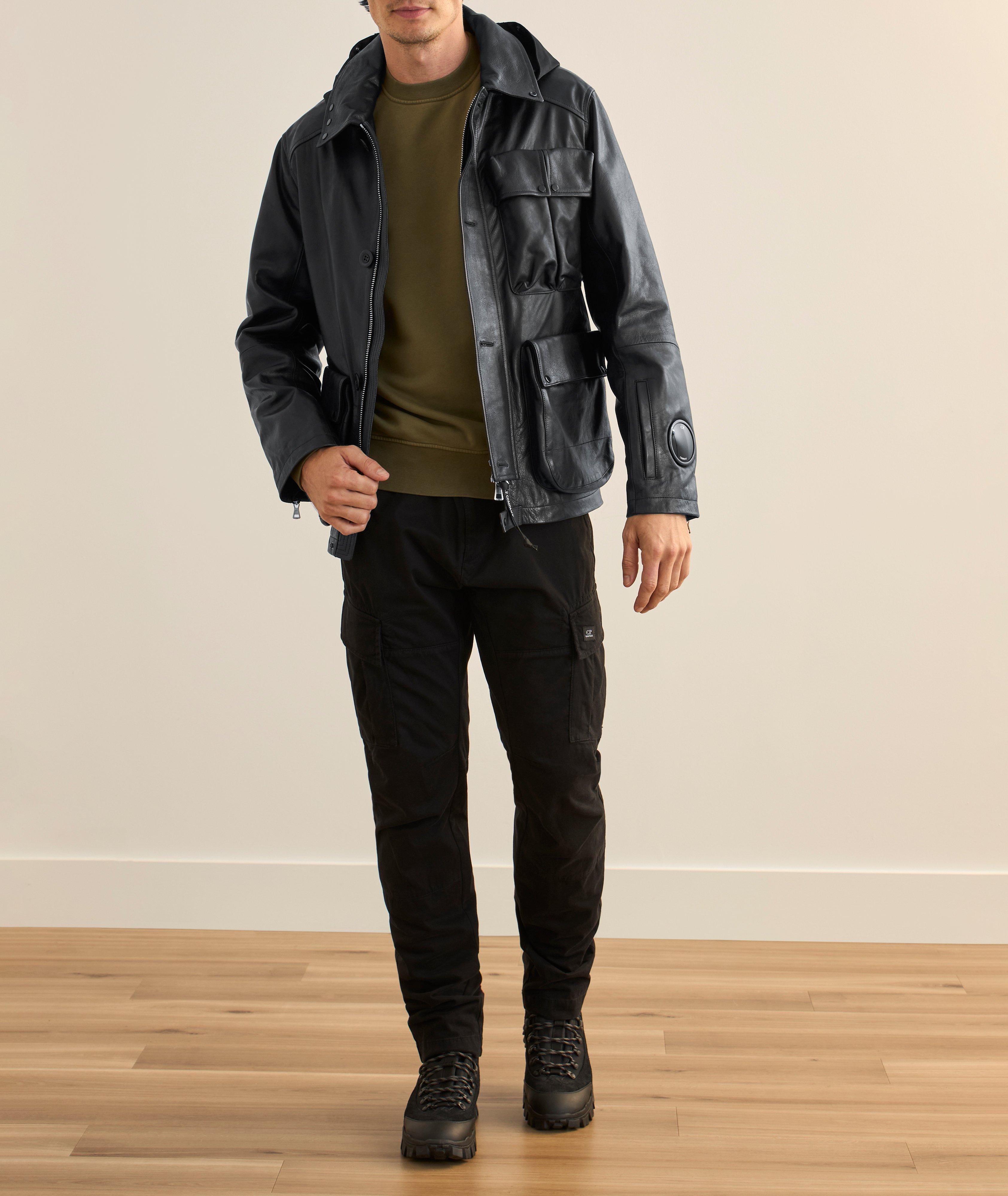 Goggle Hood Leather Mille Jacket image 7