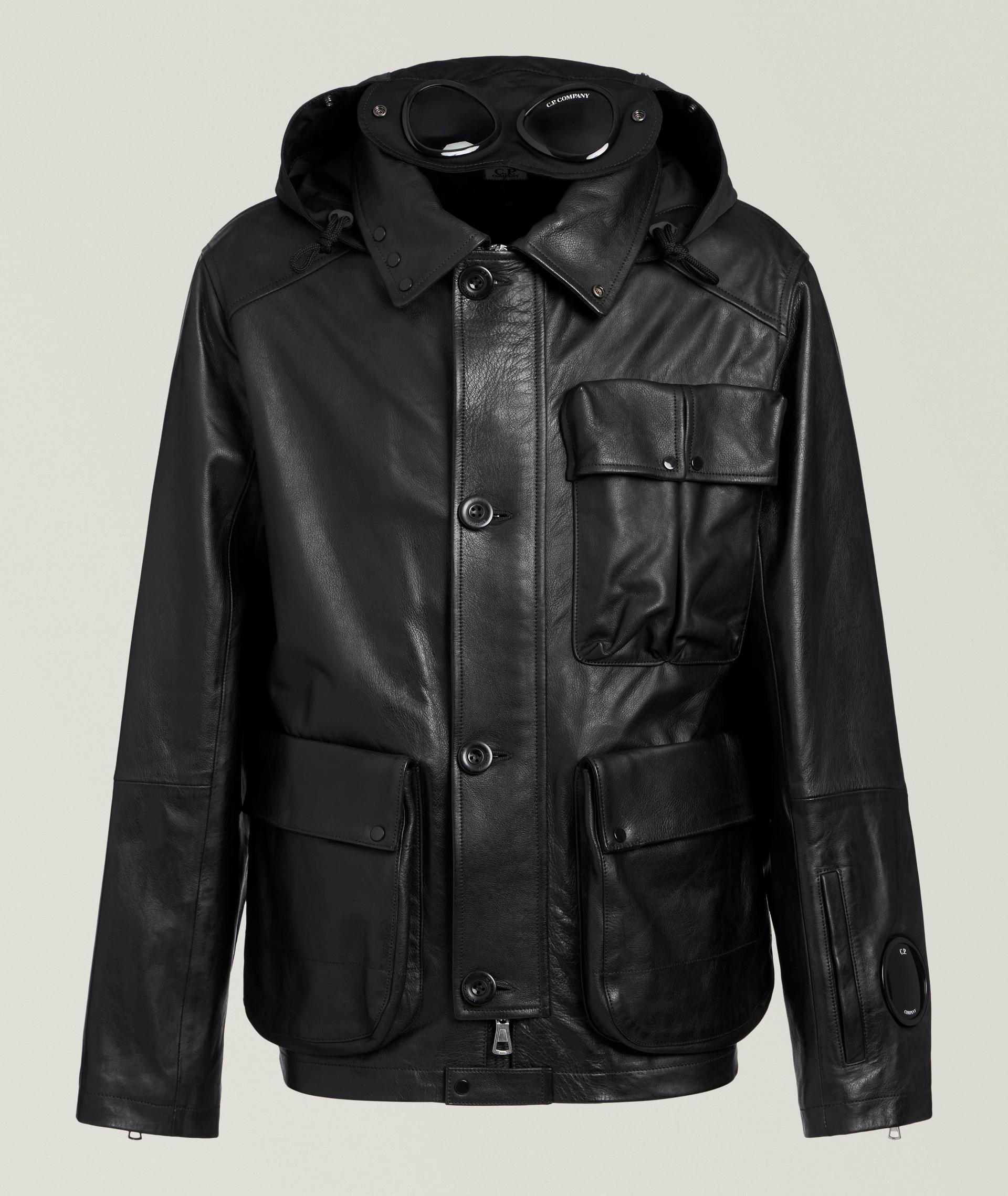 Goggle Hood Leather Mille Jacket image 0