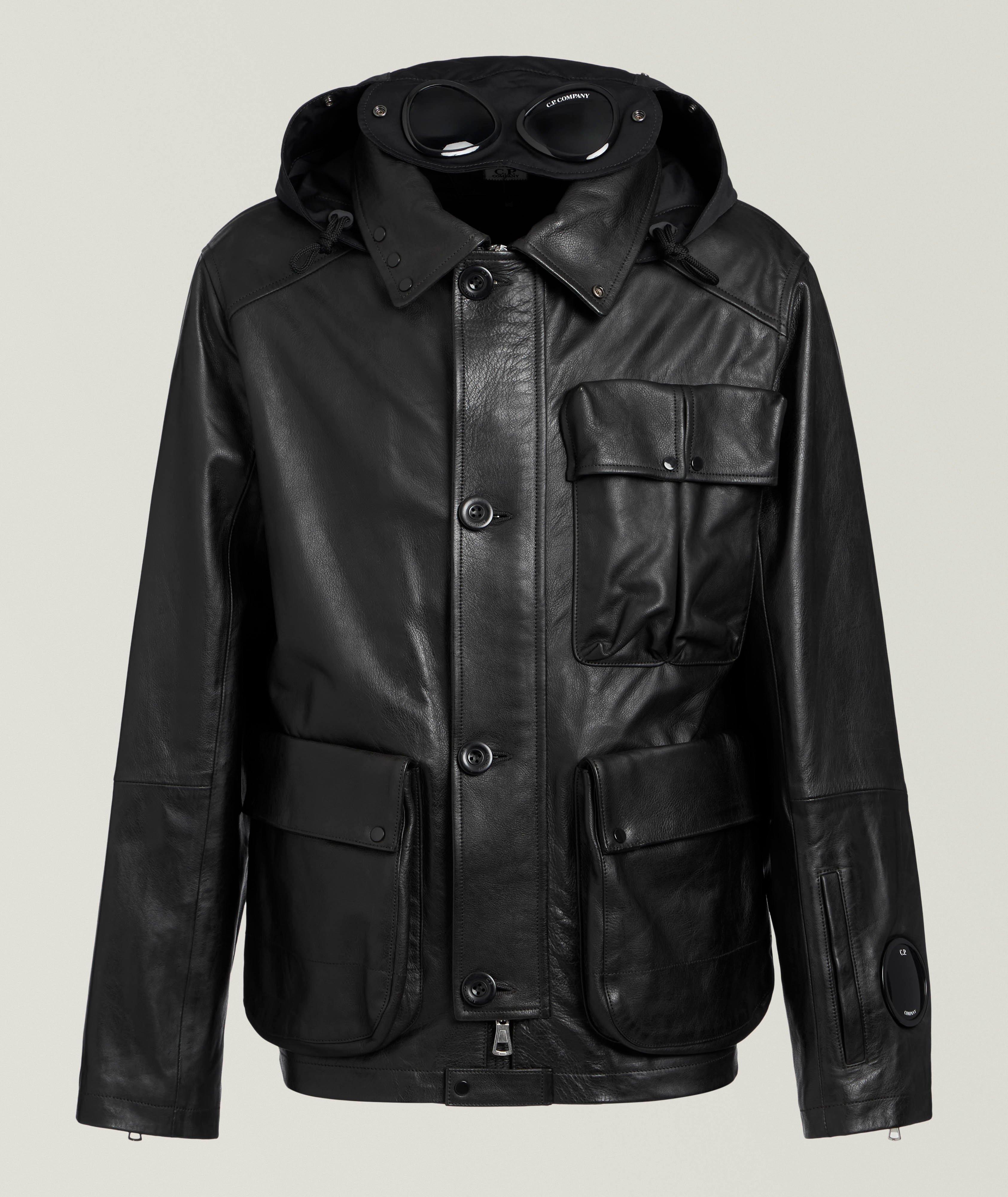 Goggle Hood Leather Mille Jacket image 0