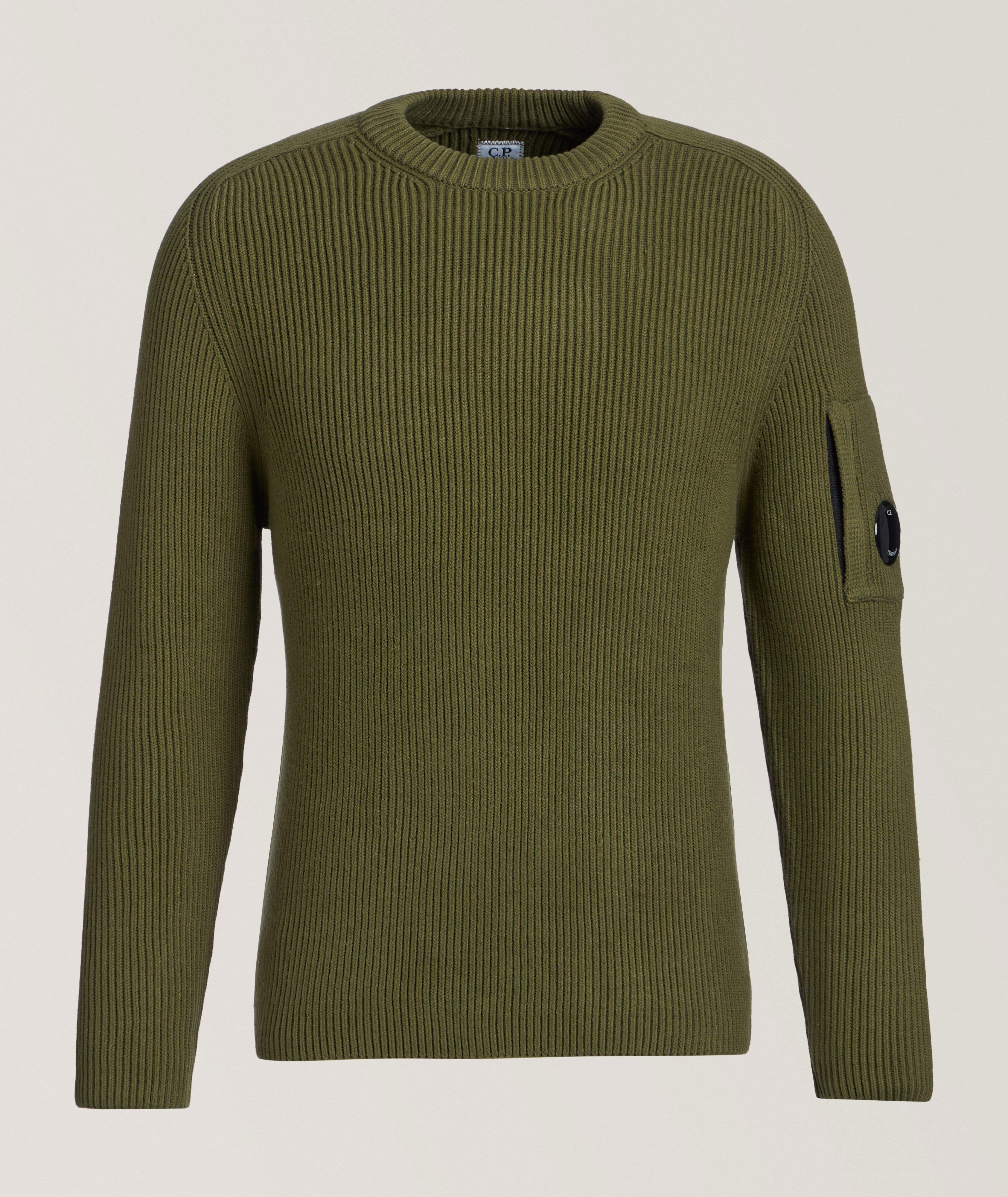 Rib-Knit Crewneck Sweater image 0