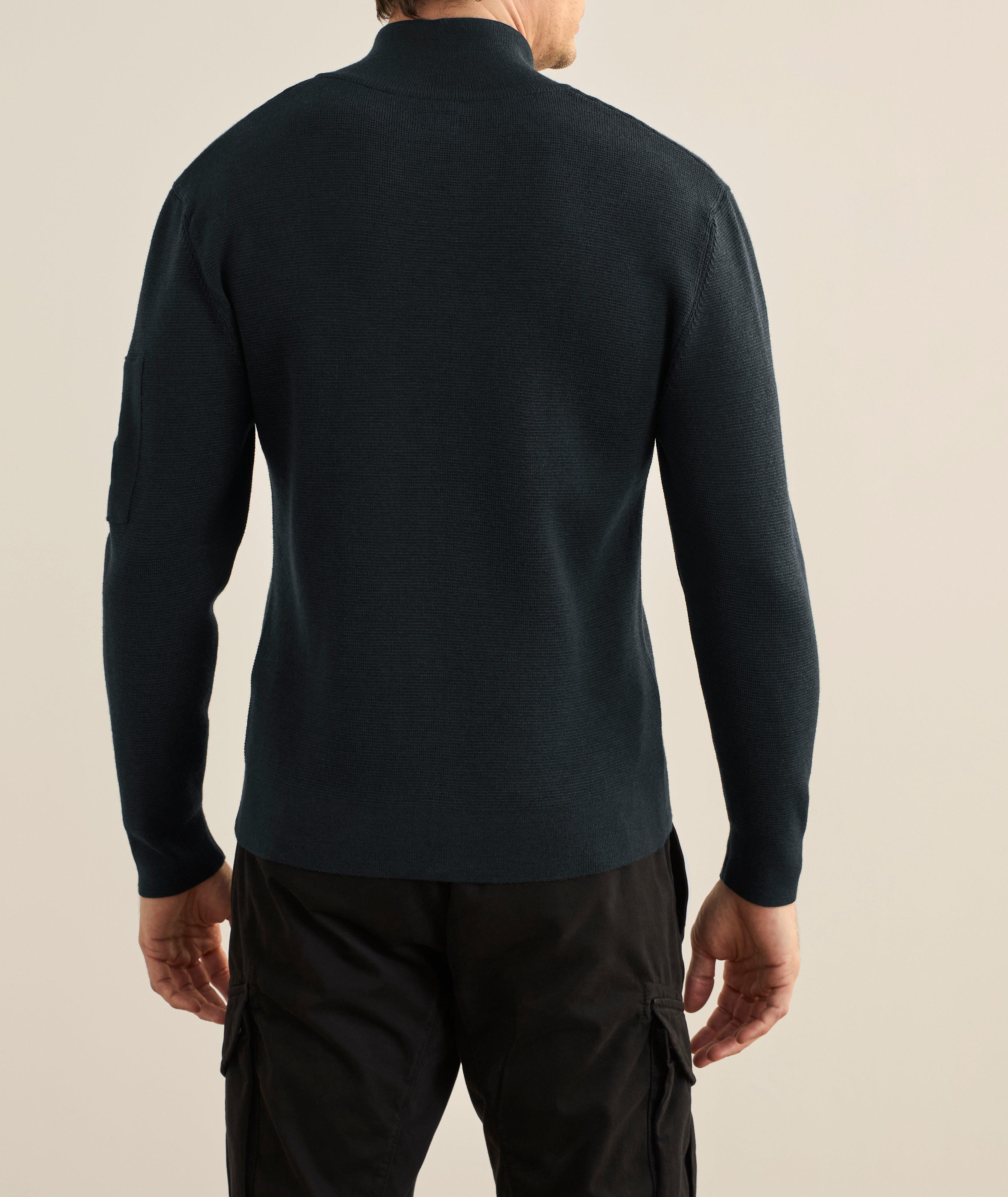 Cardigan zippé en laine mélangée image 2