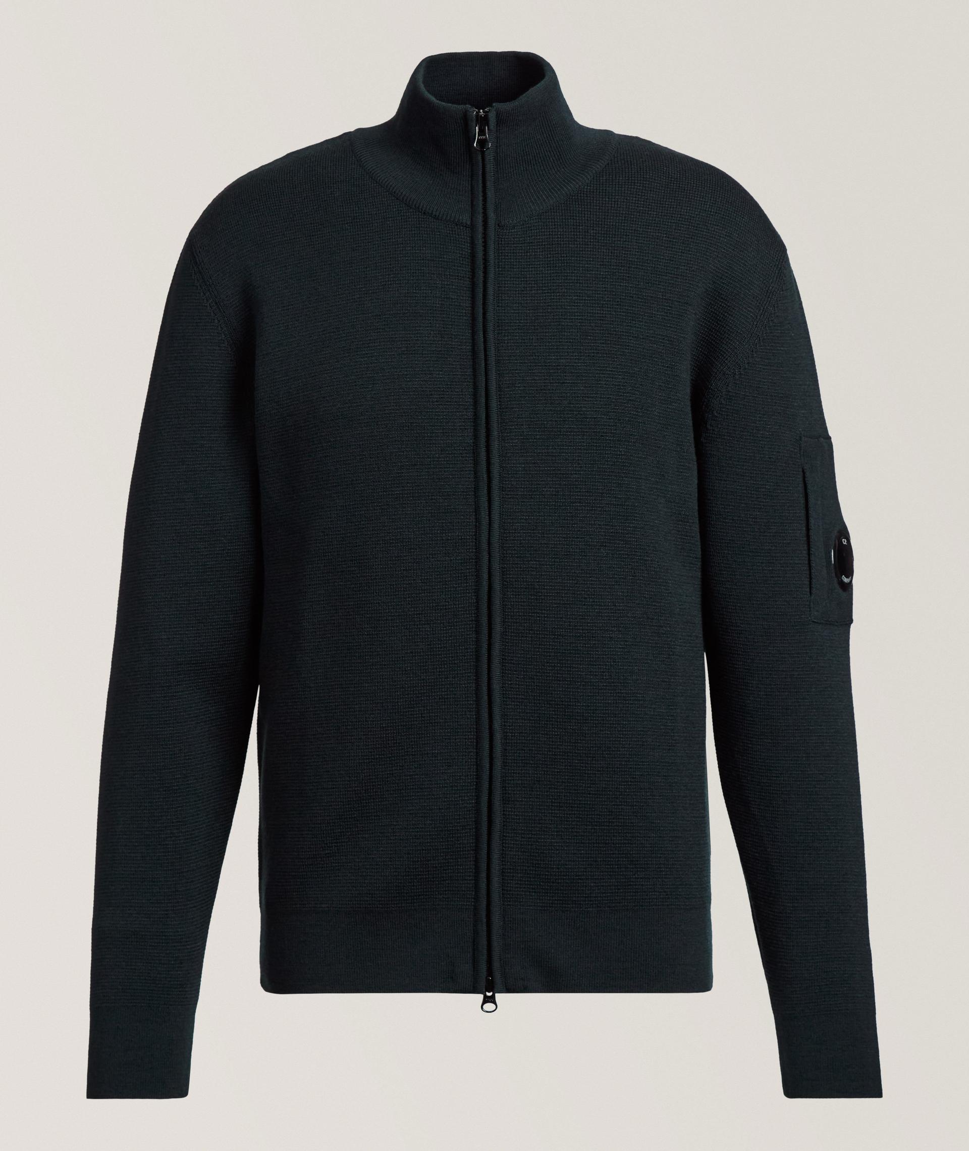 Cardigan zippé en laine mélangée image 0