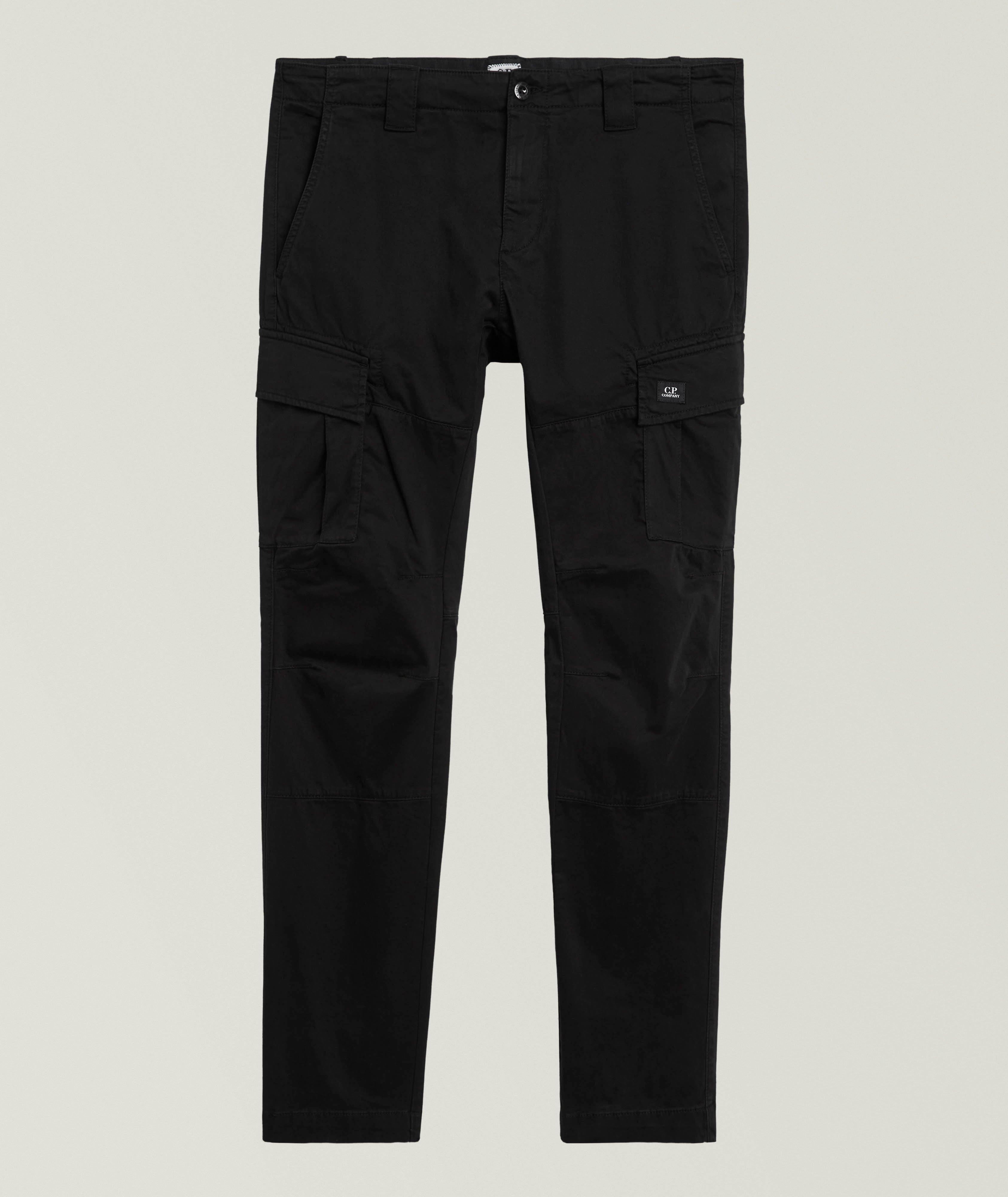 Pantalon cargo en coton extensible image 0