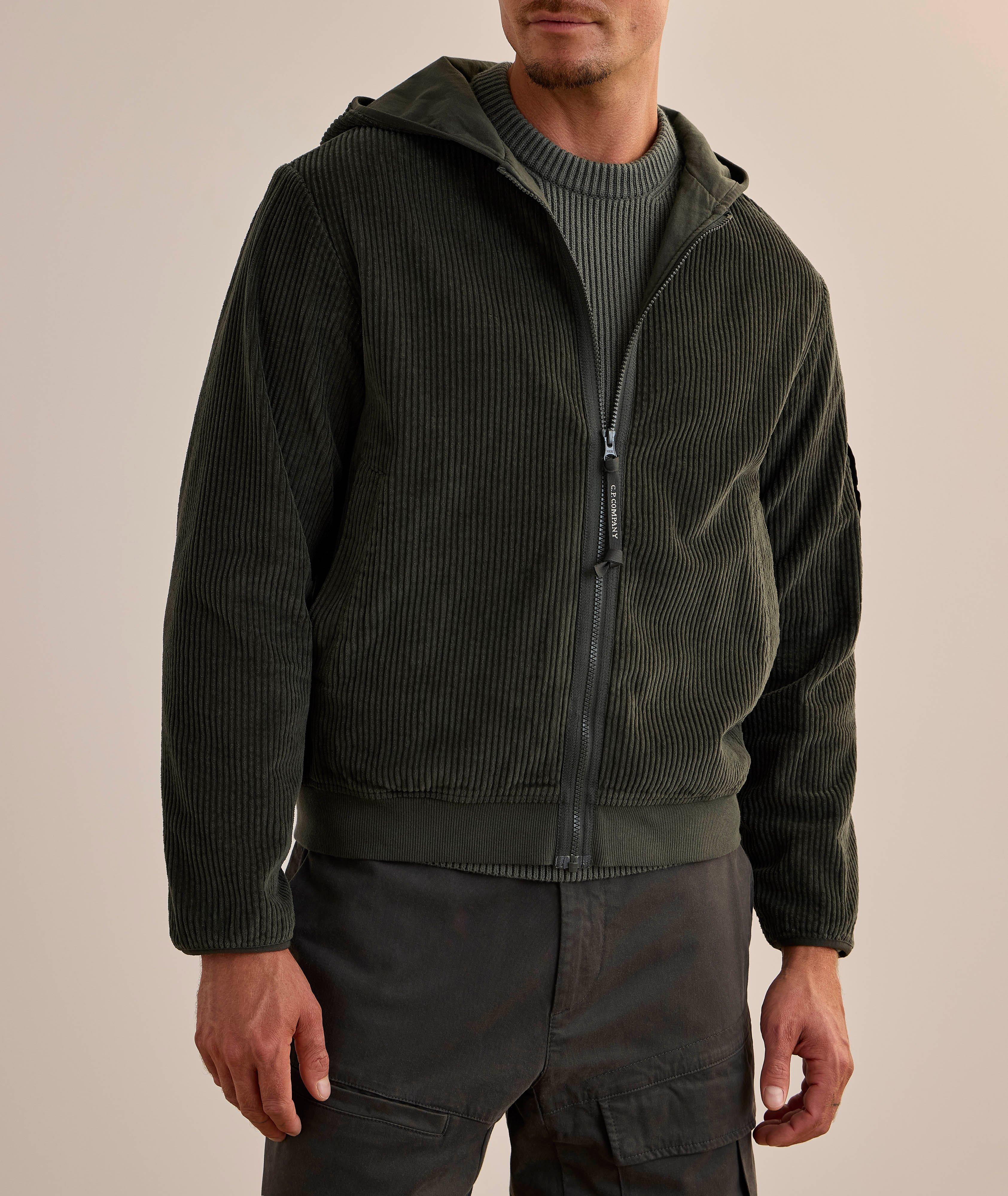 Corduroy Hooded Sweater image 1