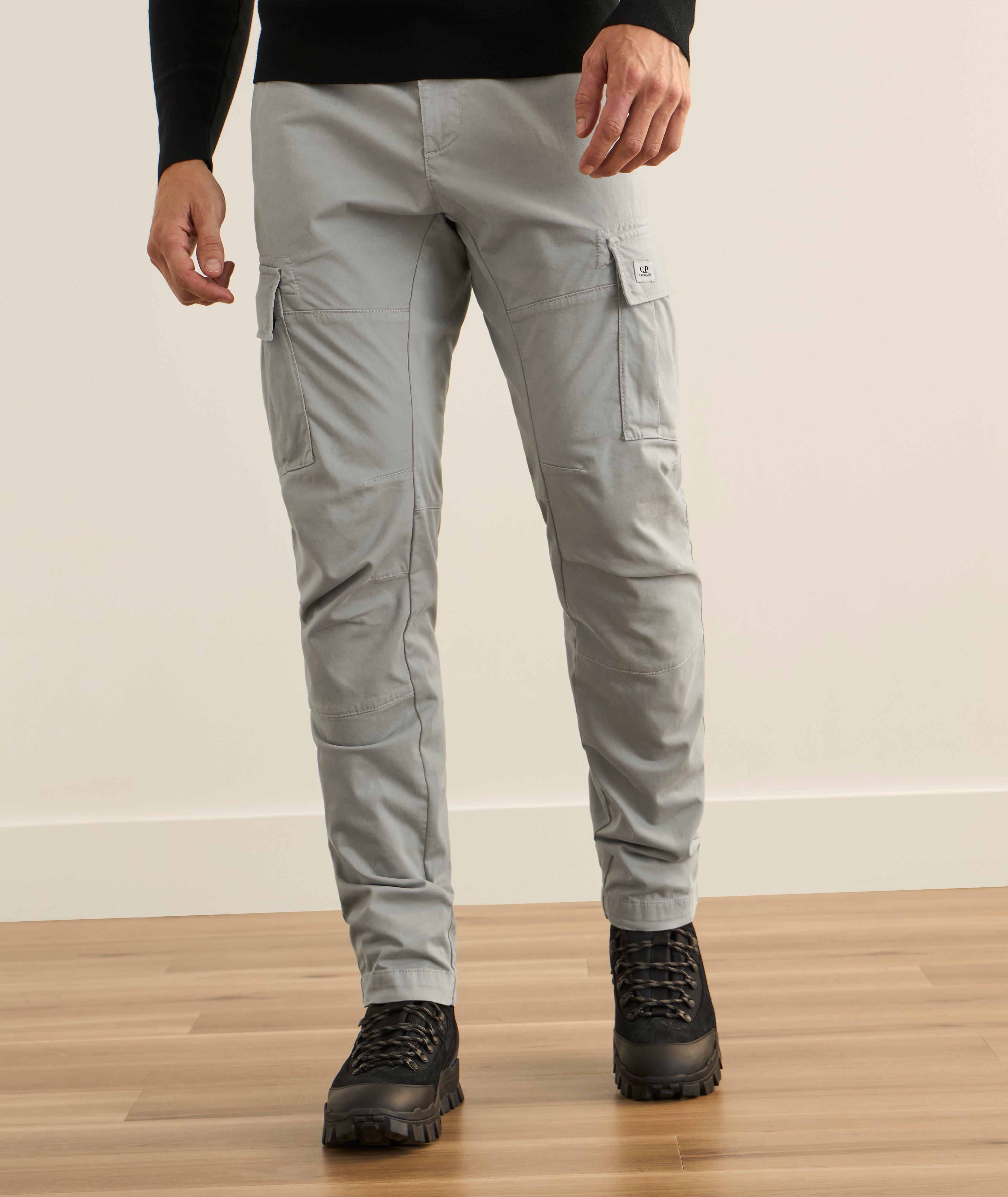 Pantalon cargo en coton extensible image 1
