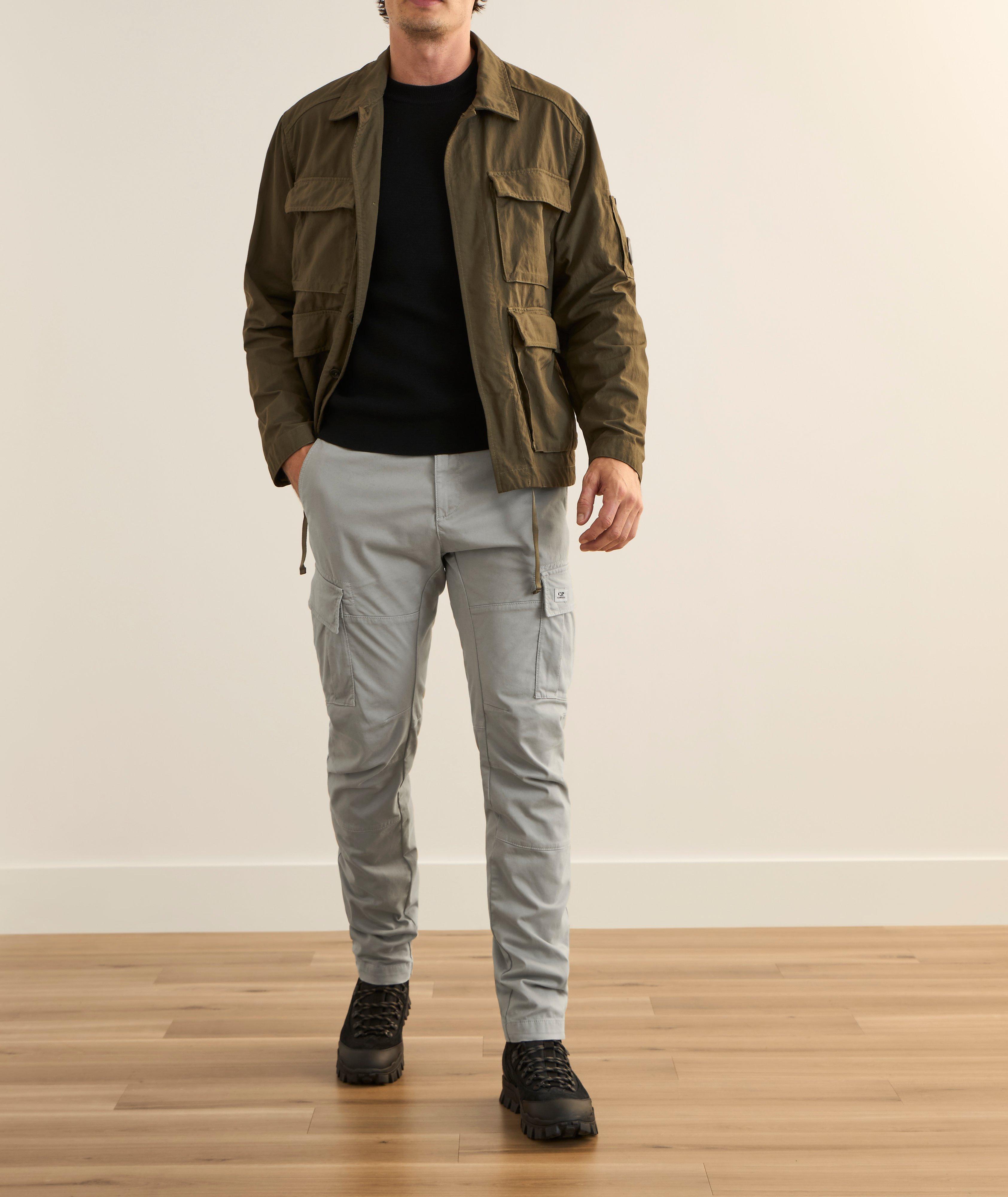 Pantalon cargo en coton extensible image 4