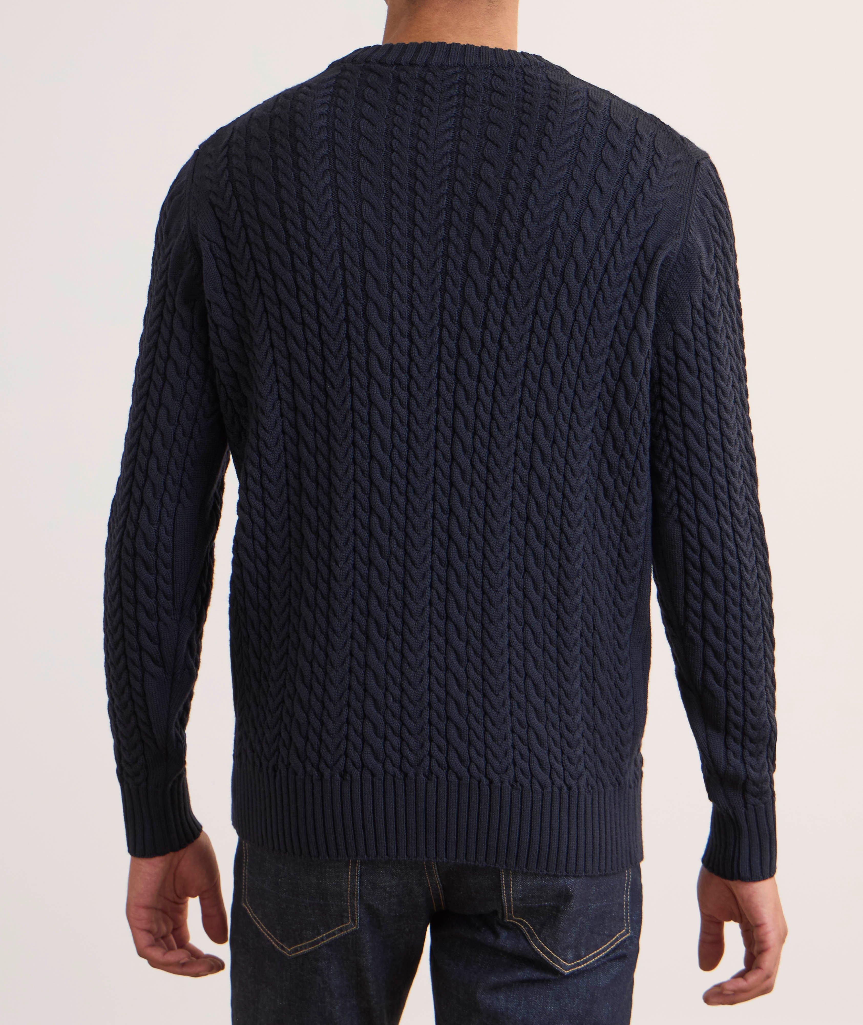 Pull en tricot torsadé de laine mérinos image 2