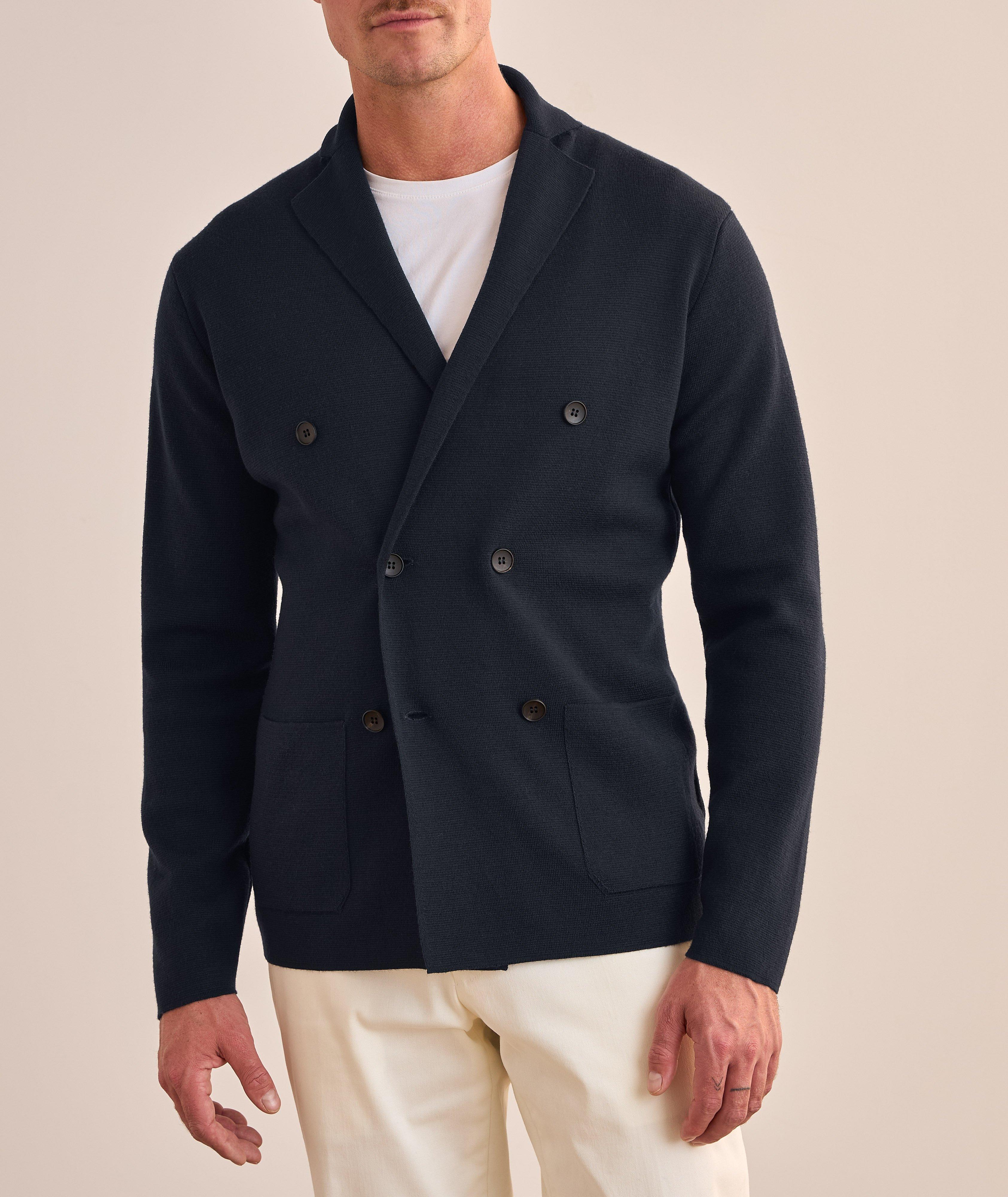 Double-Breasted Wool Cardigan  image 1