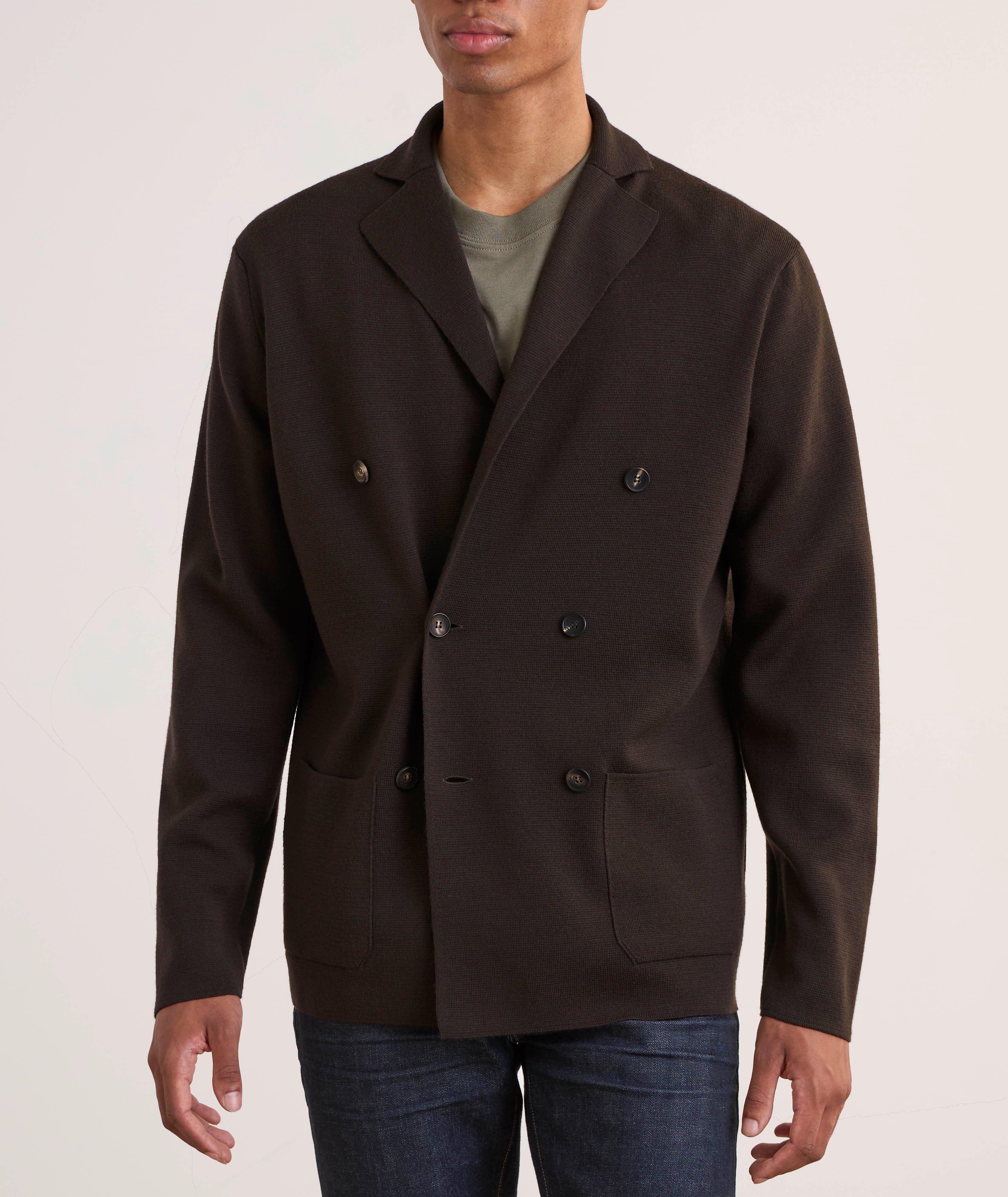 Cardigan croisé en laine mérinos extrafine image 1