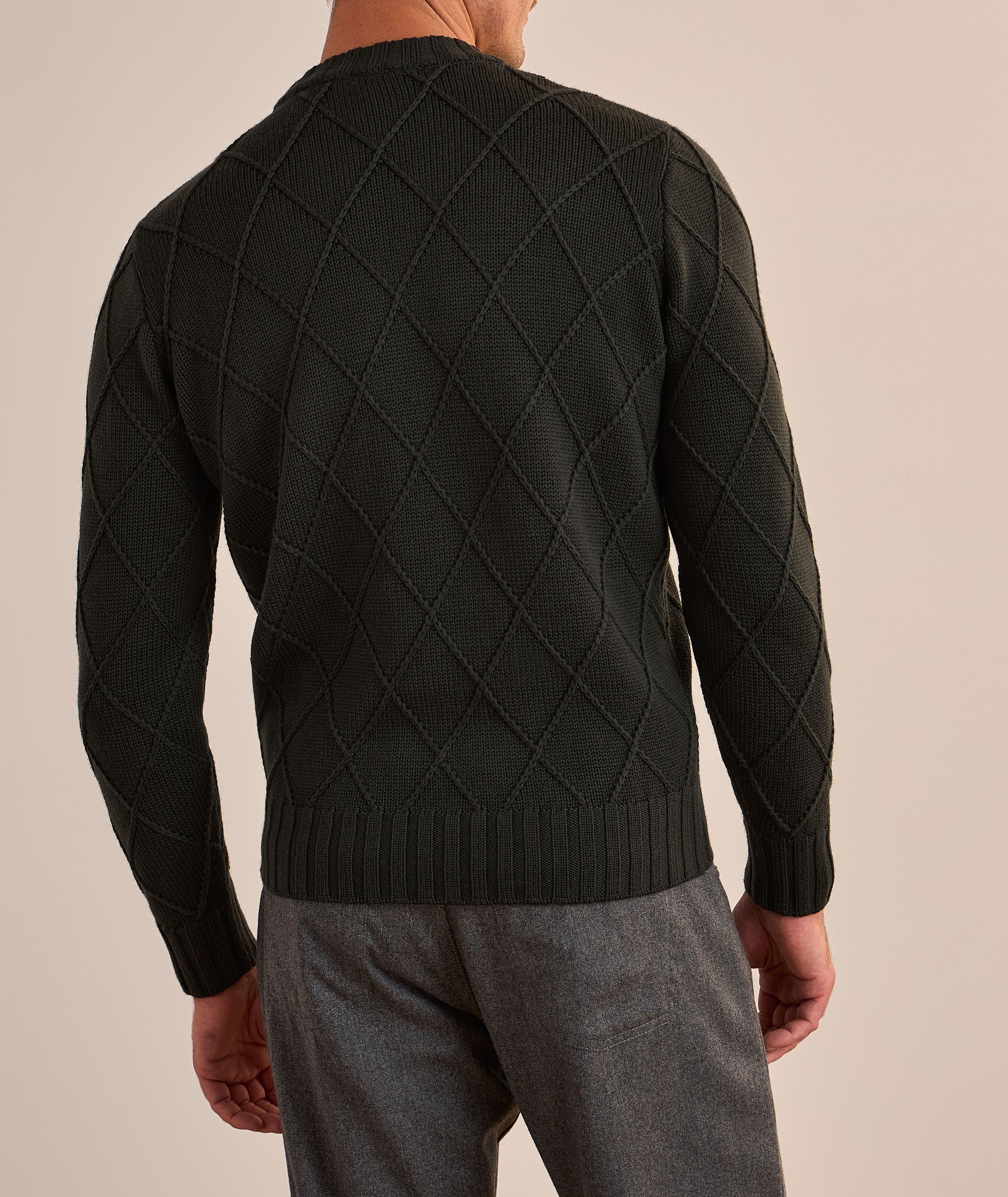 Cable Knit Crewneck Sweater image 2