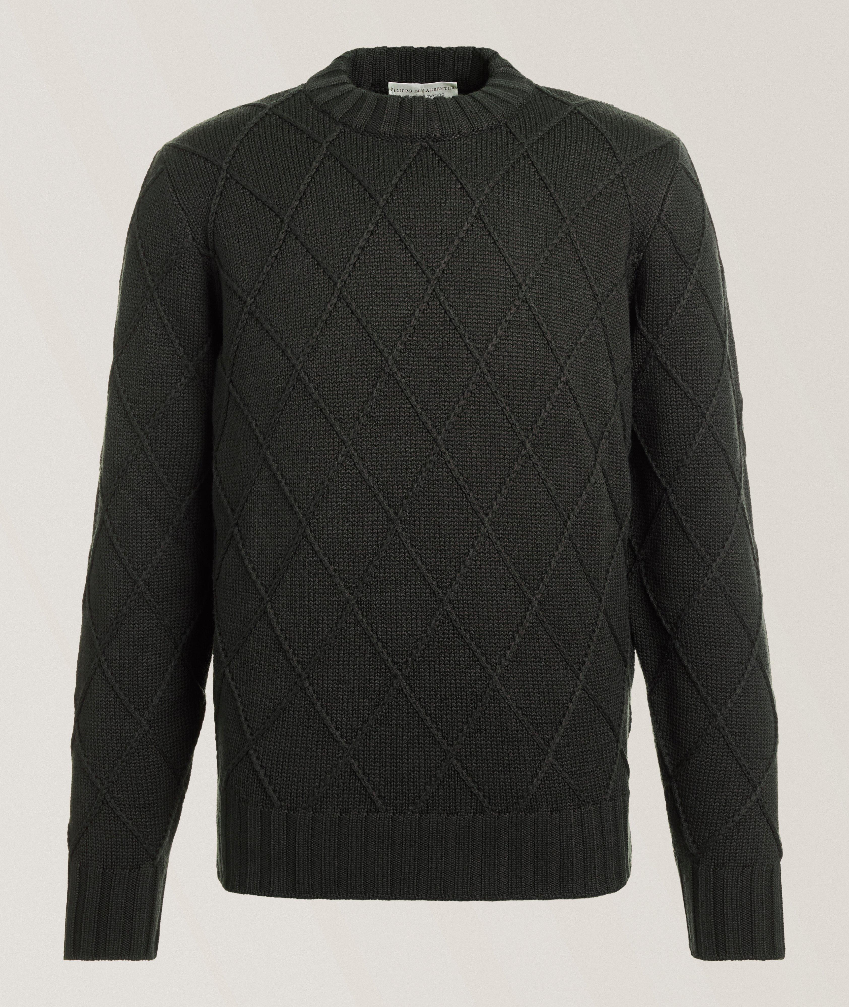 Cable Knit Crewneck Sweater image 0