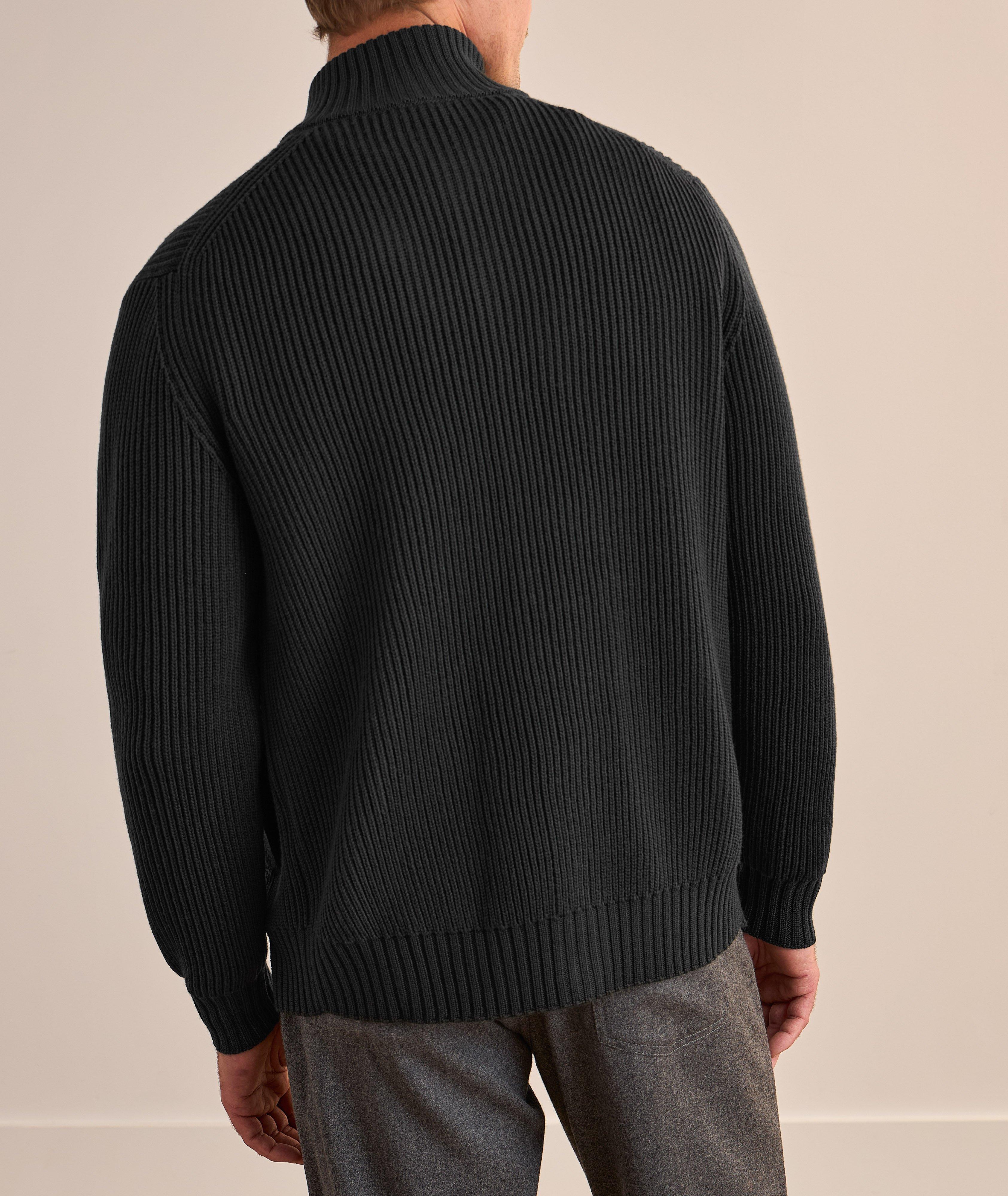 Merino Wool Ribbed Cardigan  image 2