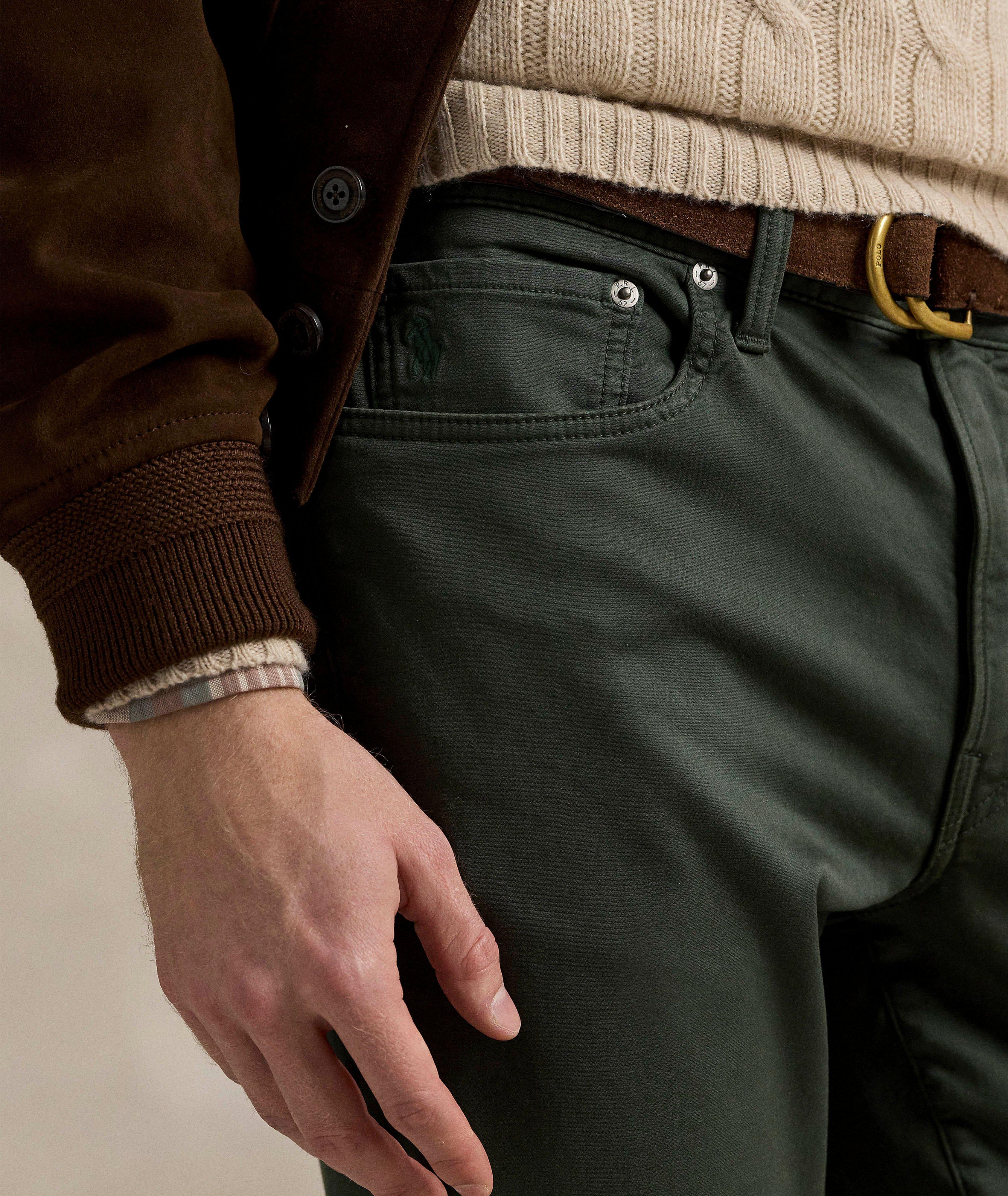 Stretch-Cotton Twill Five-Pocket Pants image 3