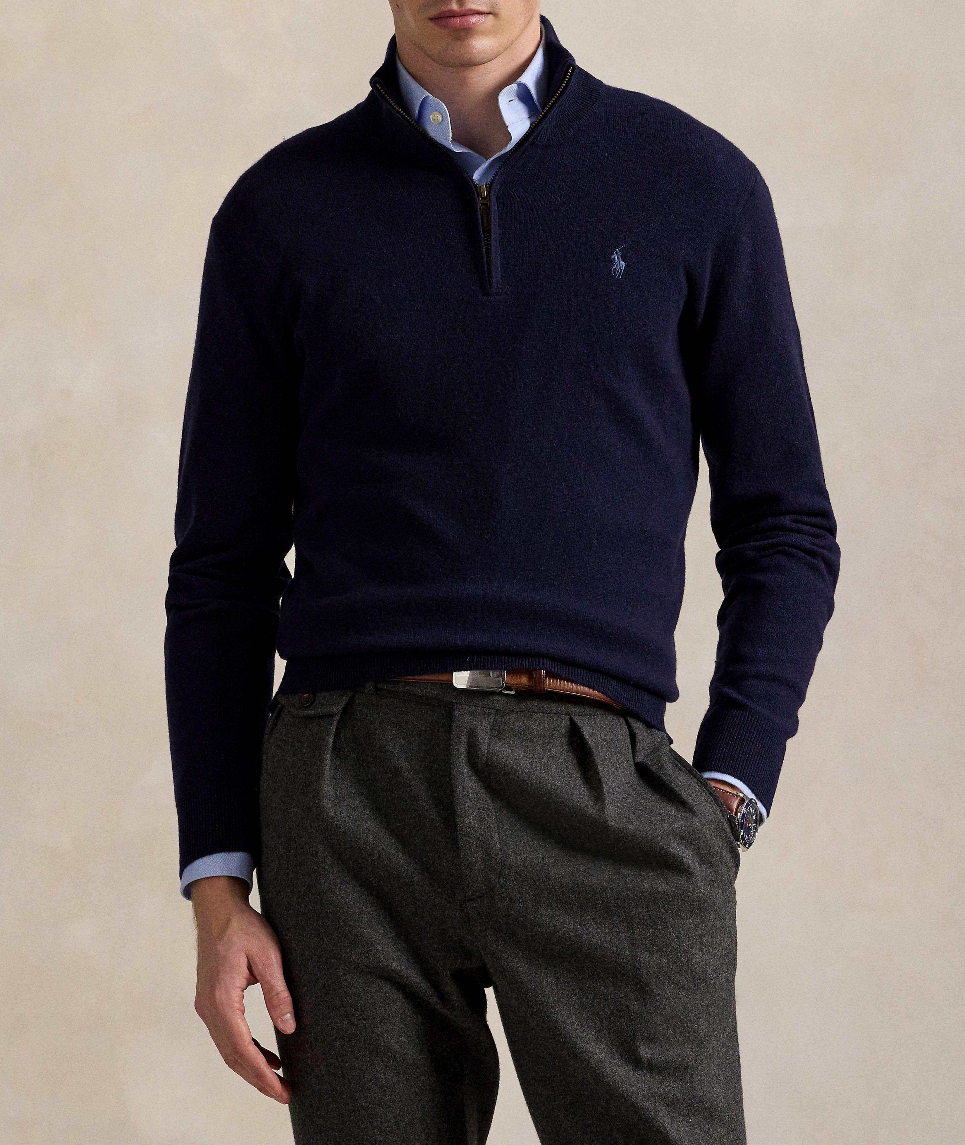 Wool Quarter-Zip Sweater image 1