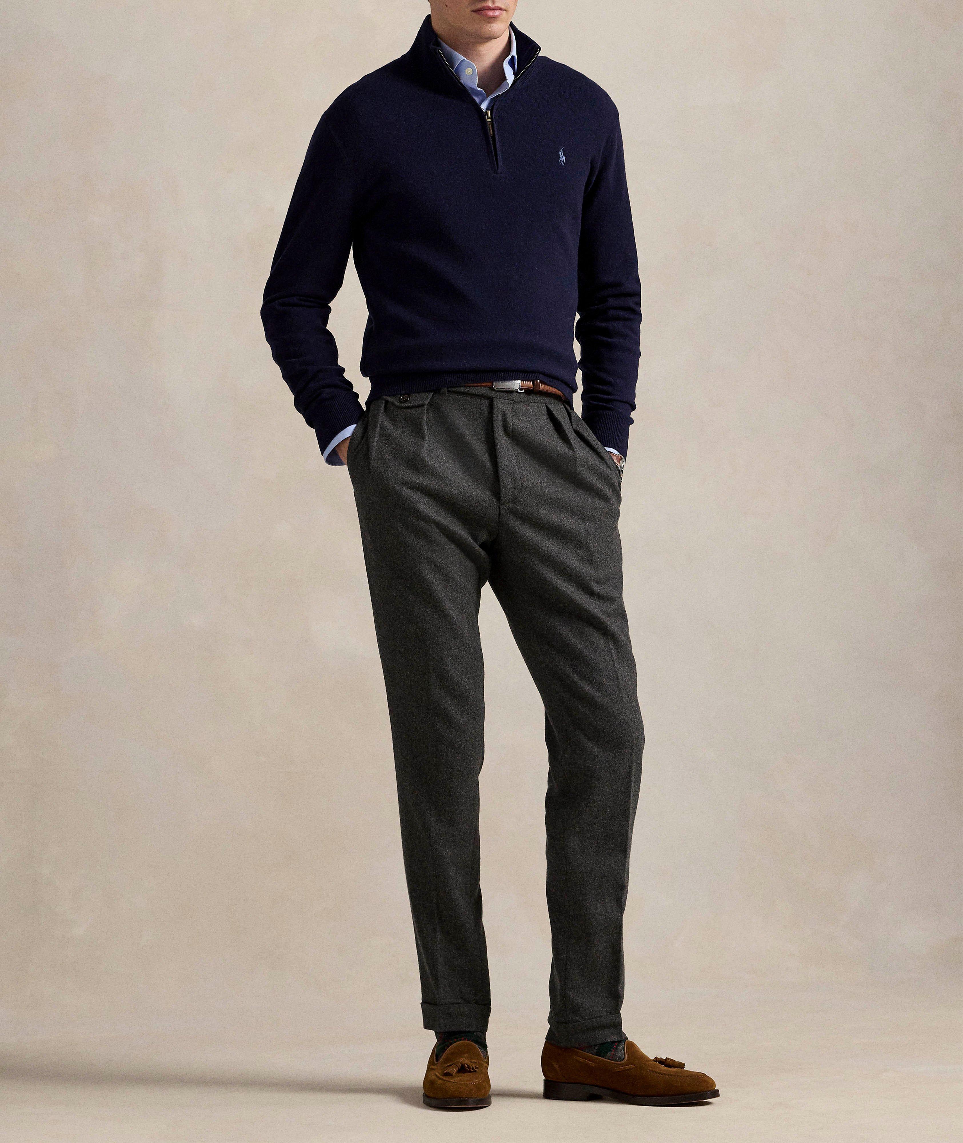 Wool Quarter-Zip Sweater image 3