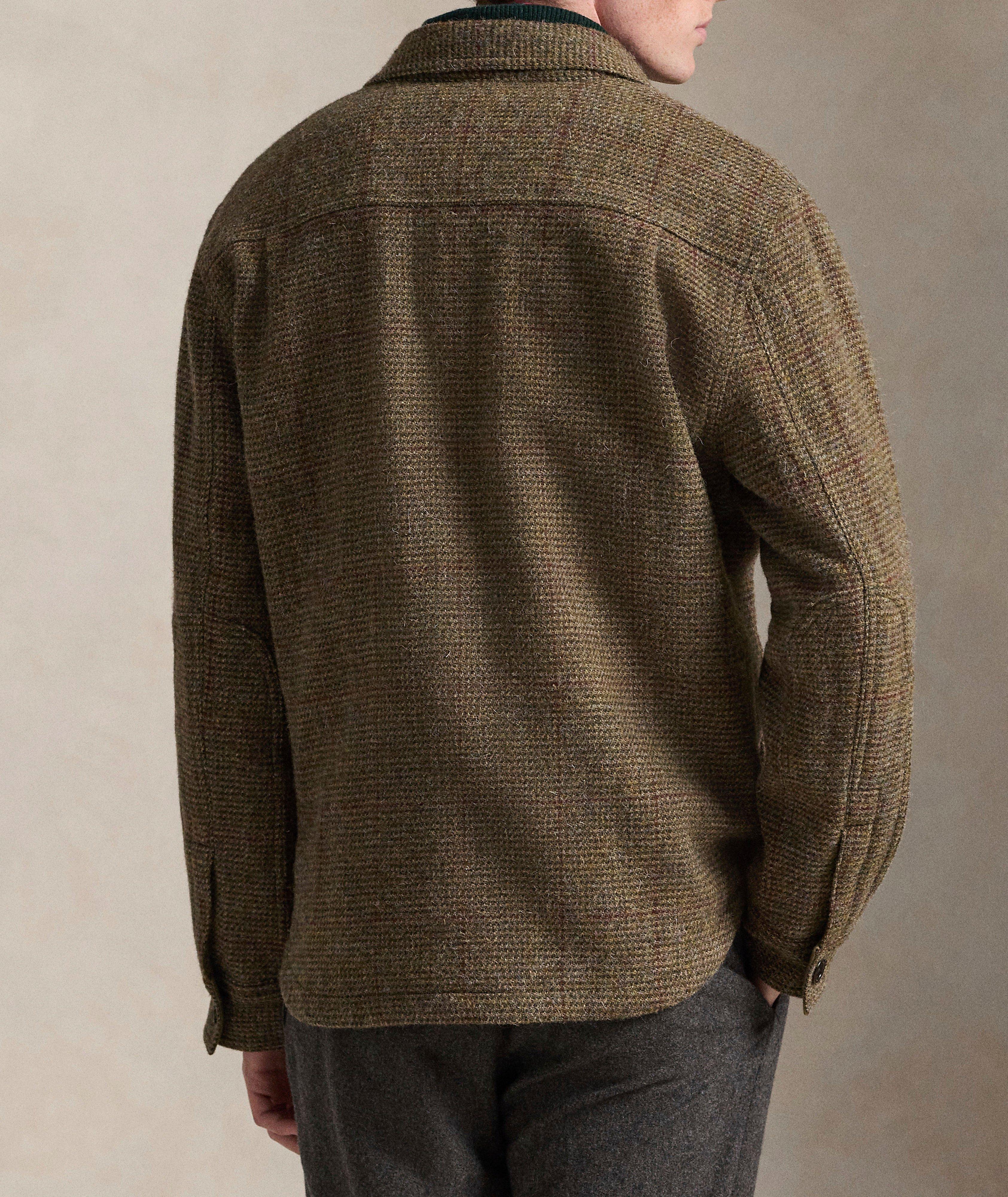 Surchemise en tweed de laine à carreaux image 2