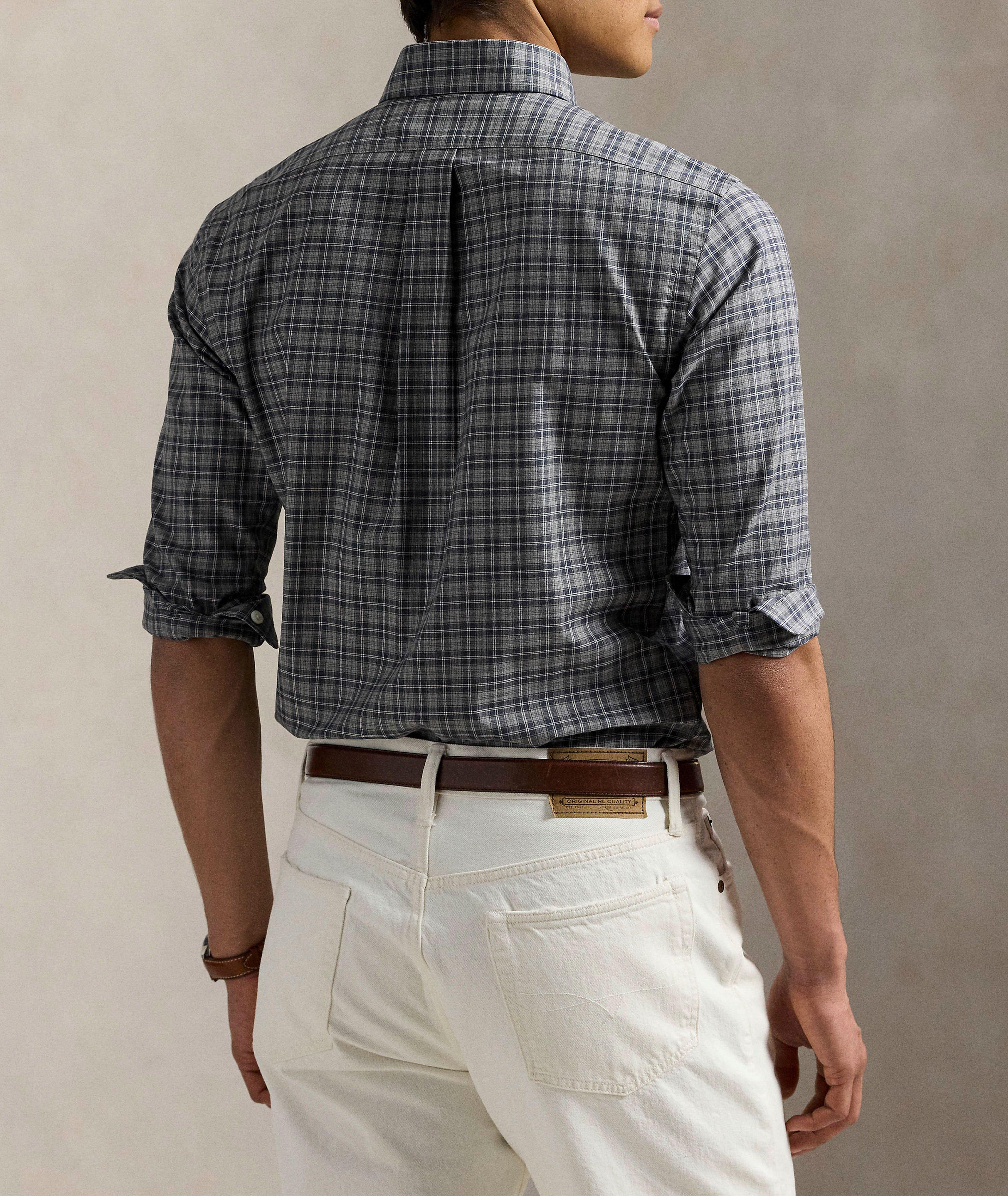 Chemise en coton à carreaux image 2