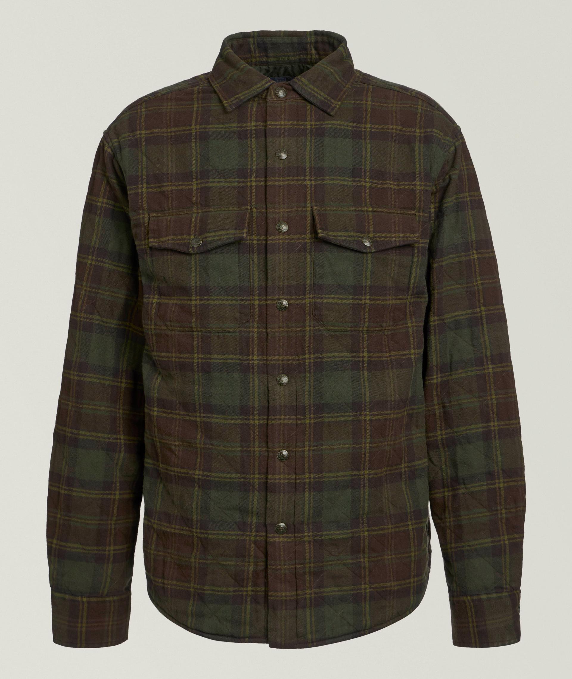Plaid Quilted Cotton Shirt Jacket image 0