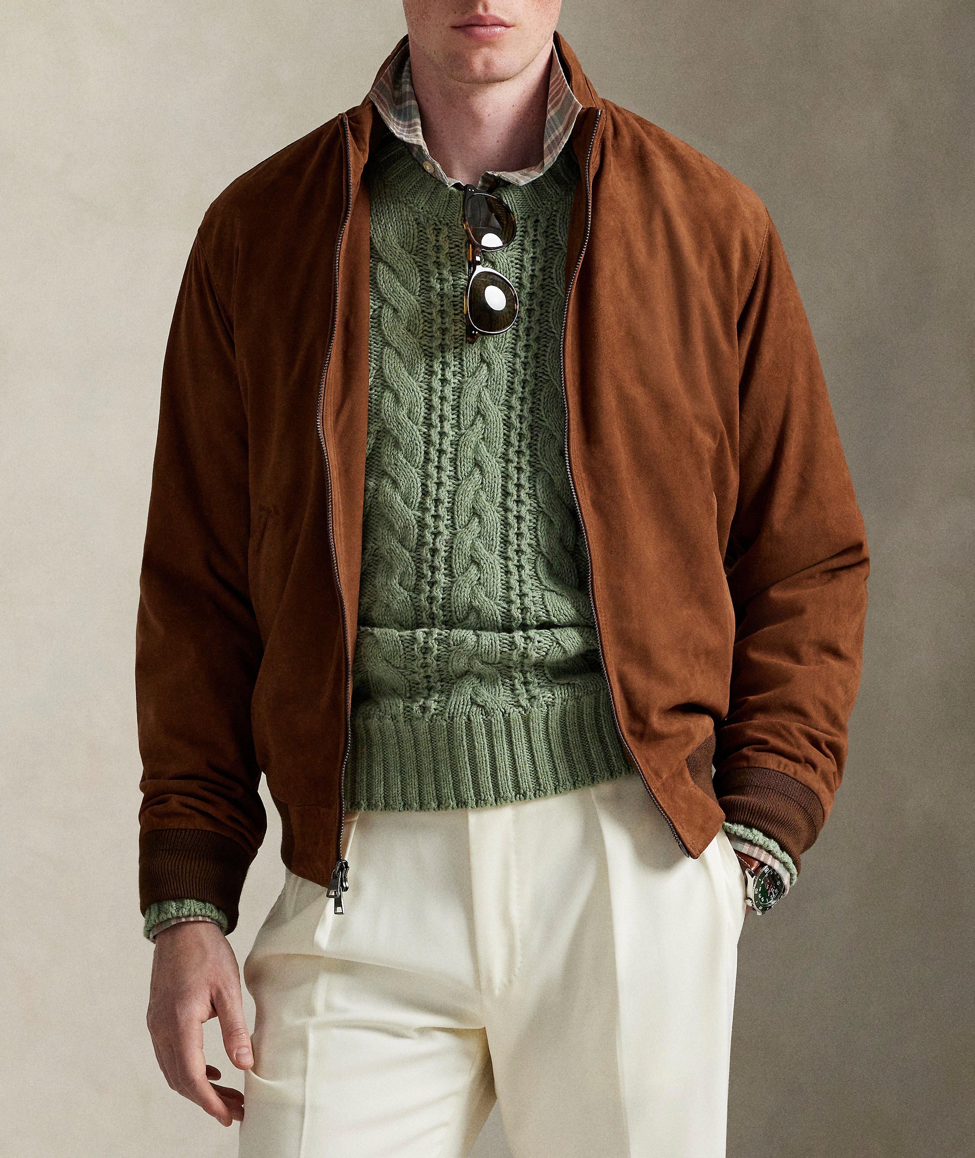 Suede Bomber Jacket image 1
