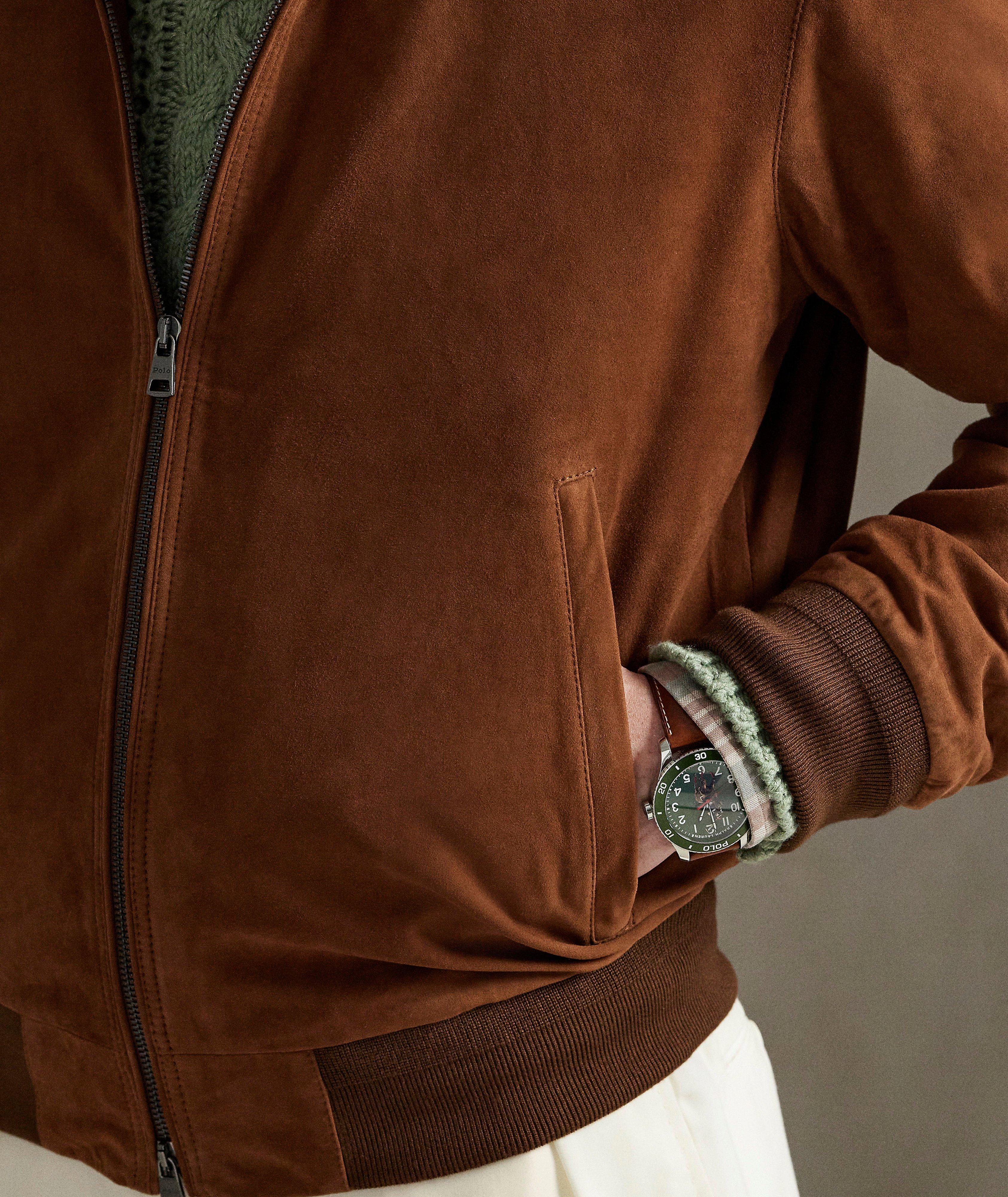 Suede Bomber Jacket image 3