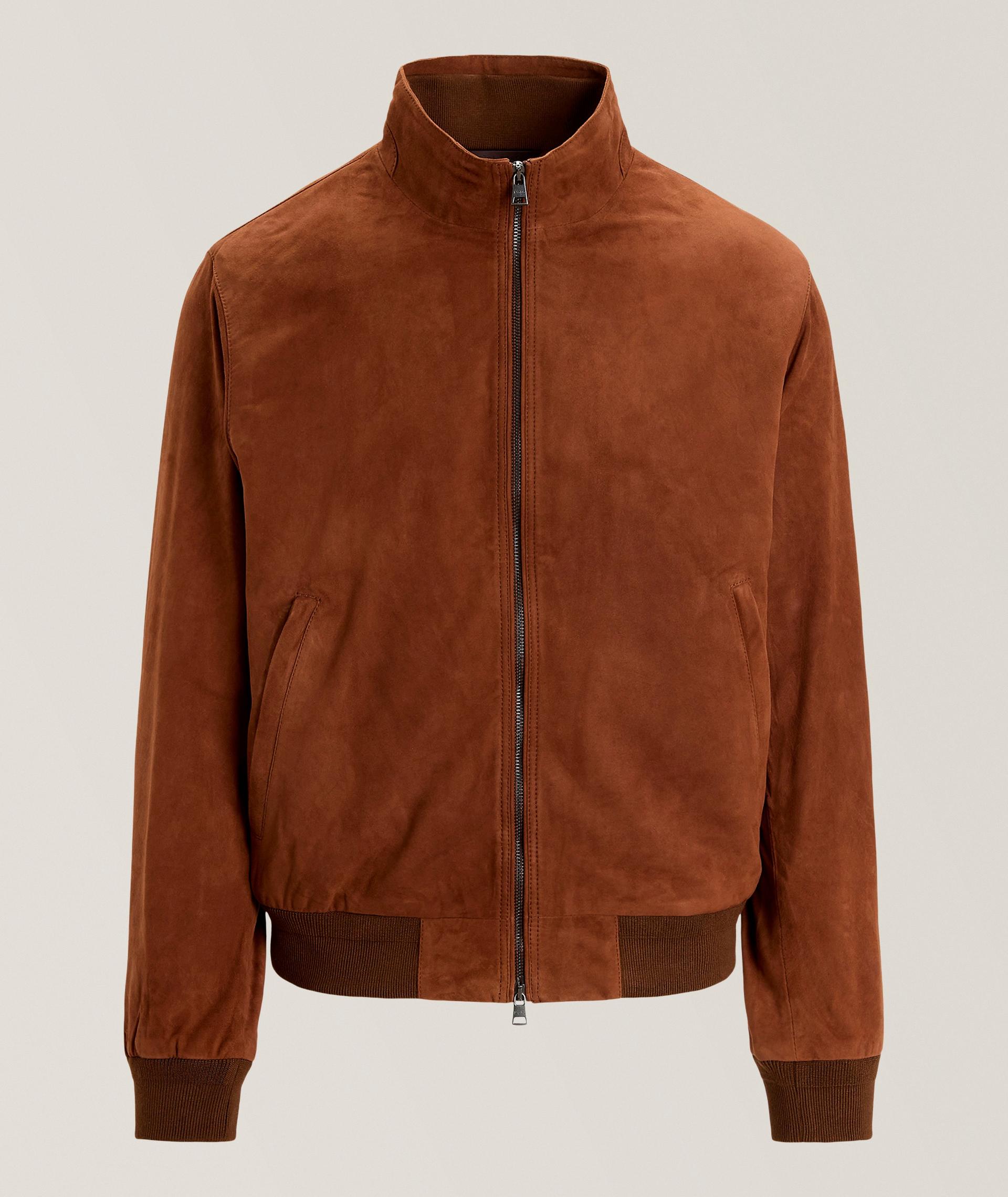 Suede Bomber Jacket image 0