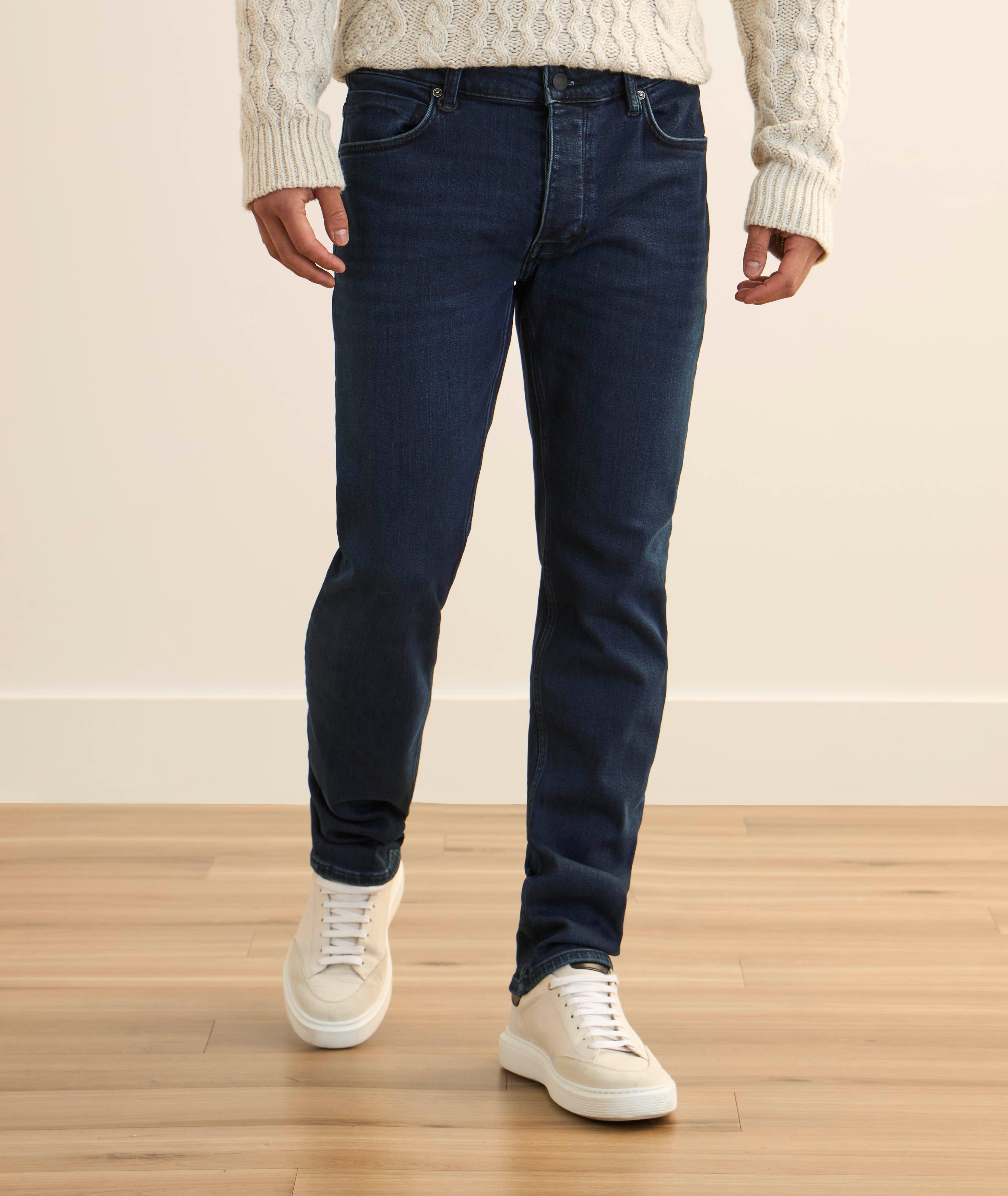 Lou Straight-Fit Stretch-Cotton Jeans  image 1