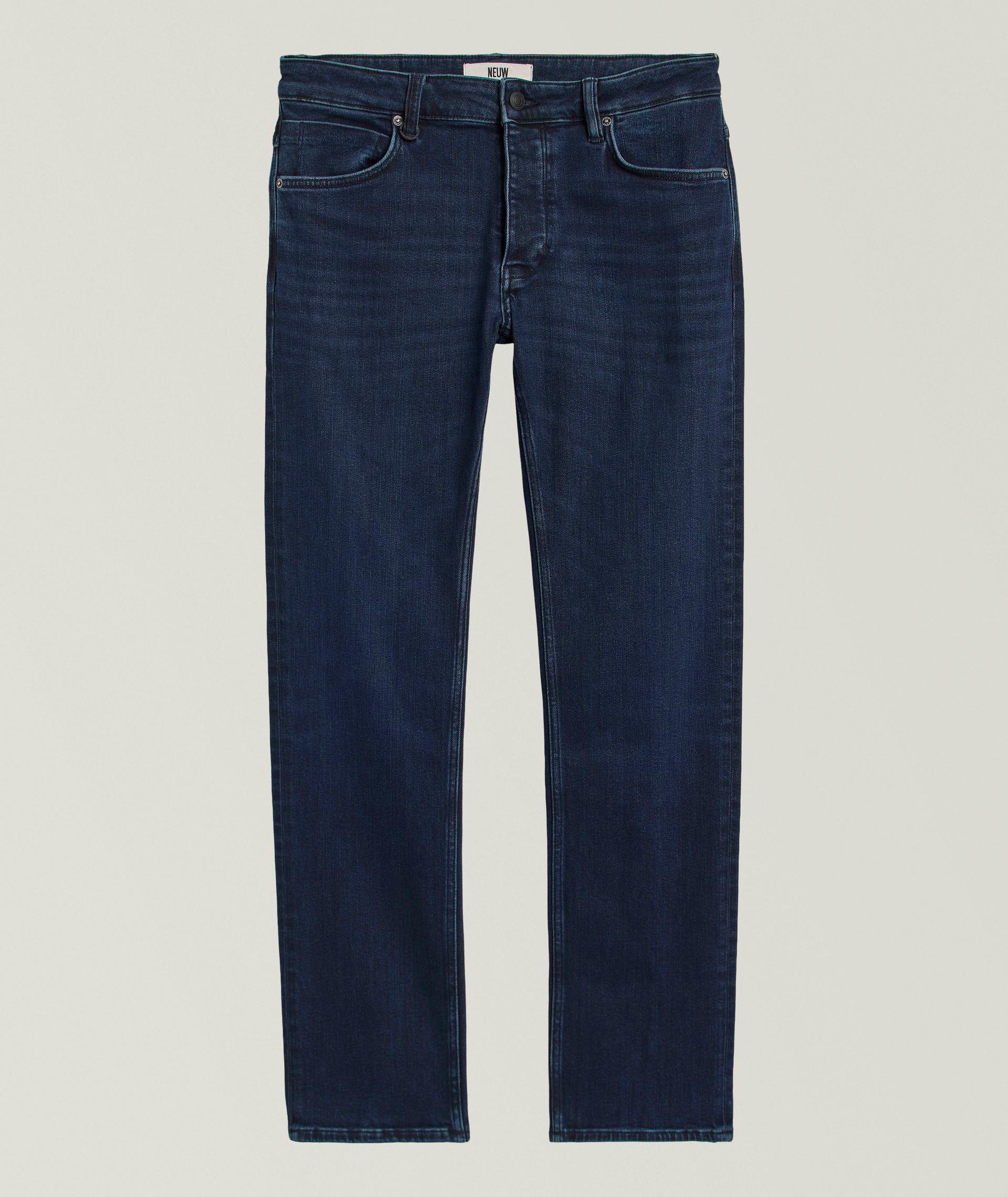 Lou Straight-Fit Stretch-Cotton Jeans  image 0