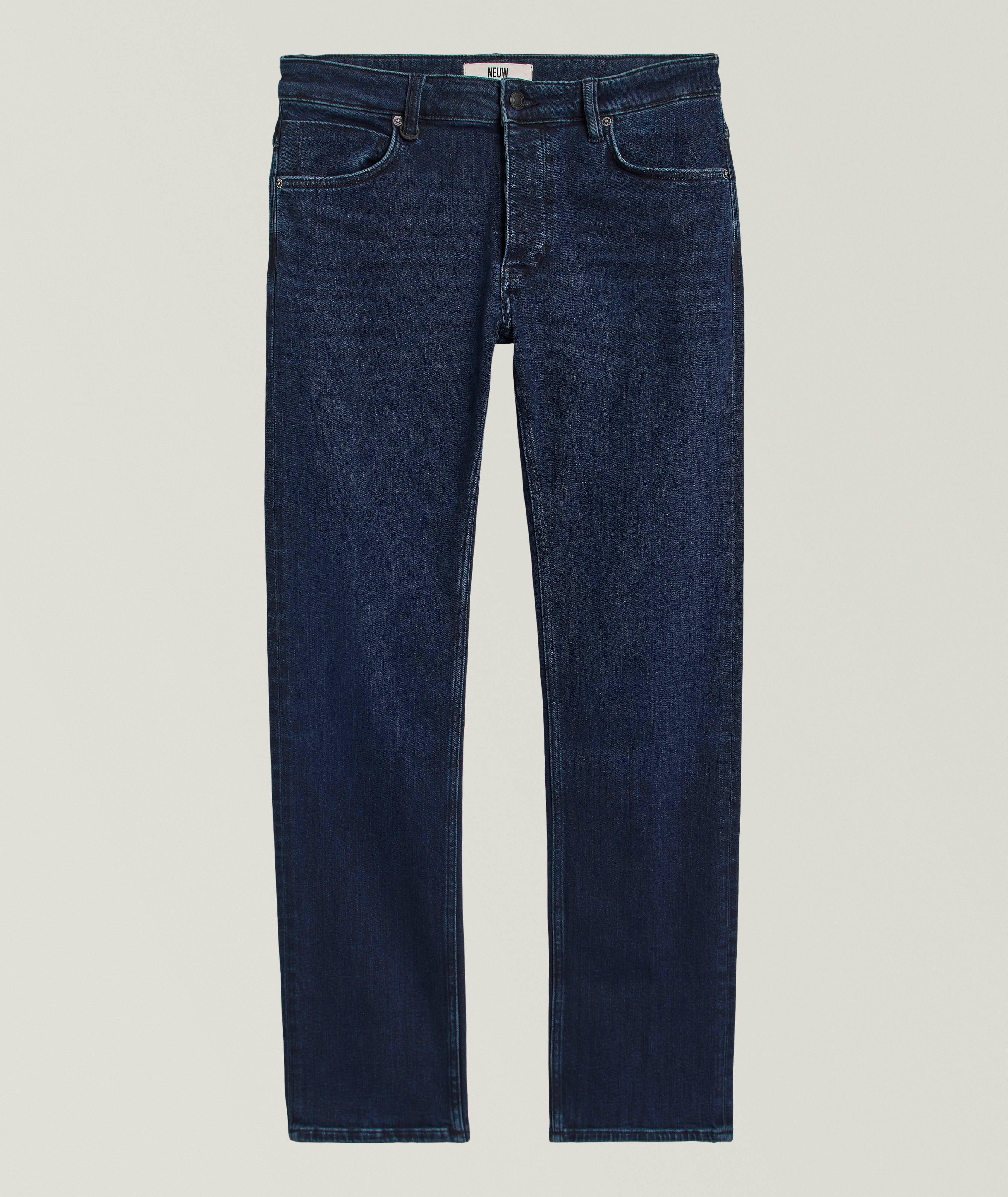 Jean Lou coupe droite en coton stretch image 0
