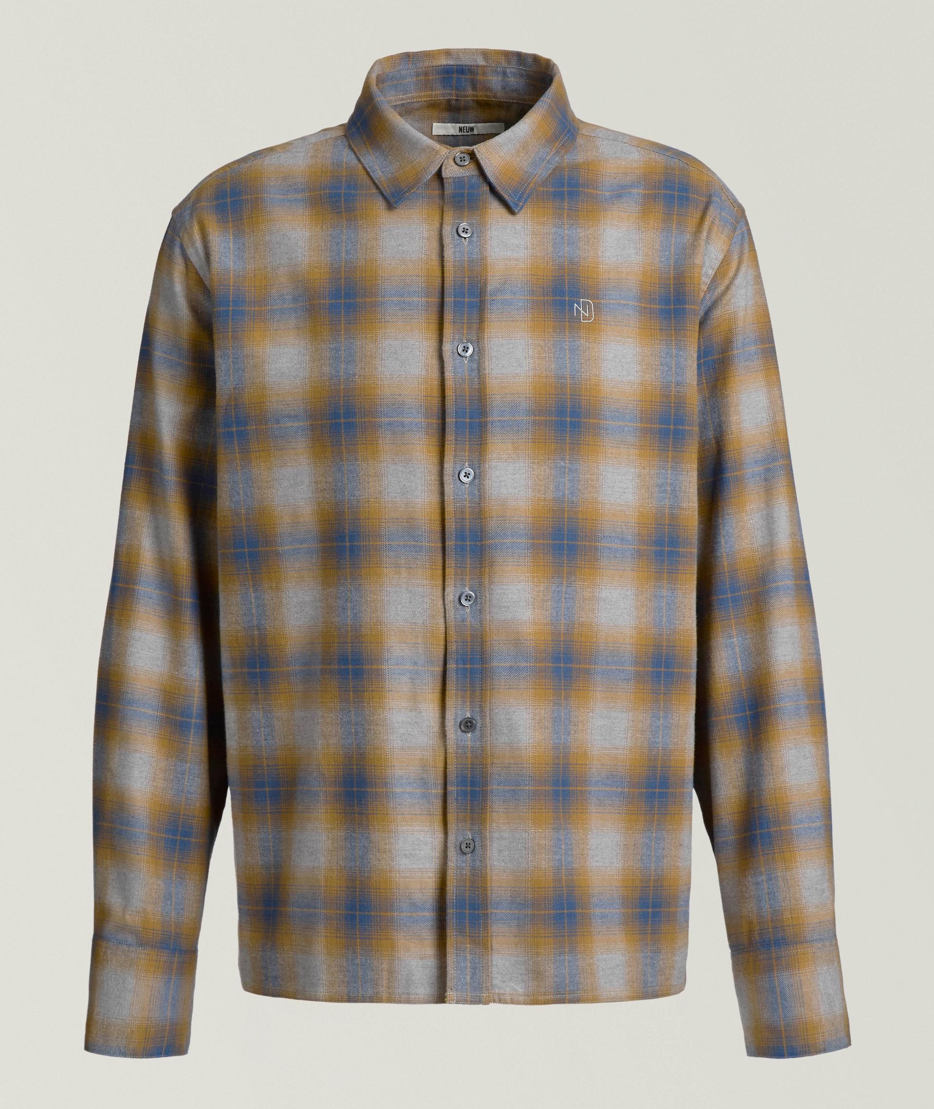 Chemise à carreaux en coton image 0