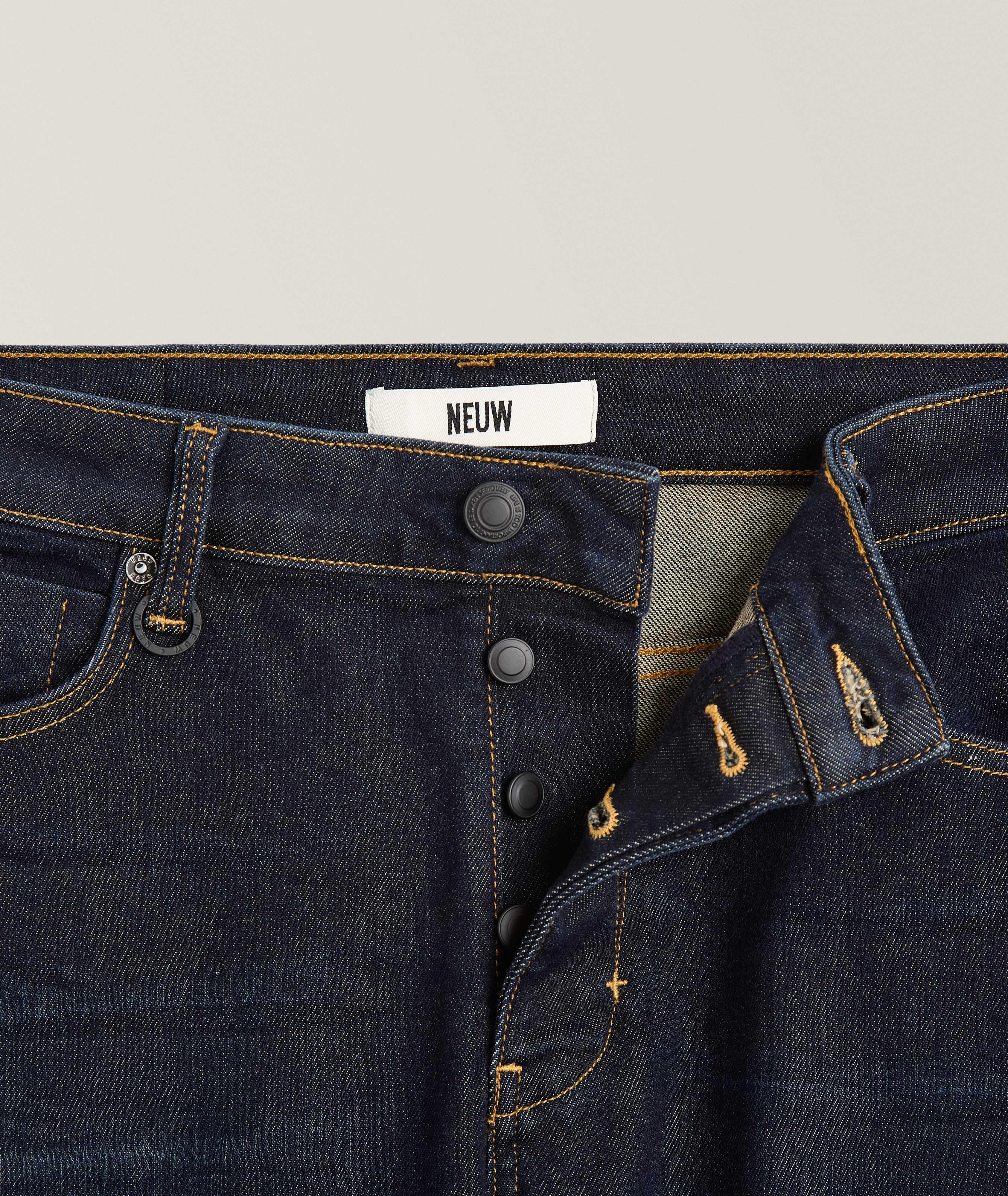Lou Straight-Fit Stretch-Cotton Jeans  image 1
