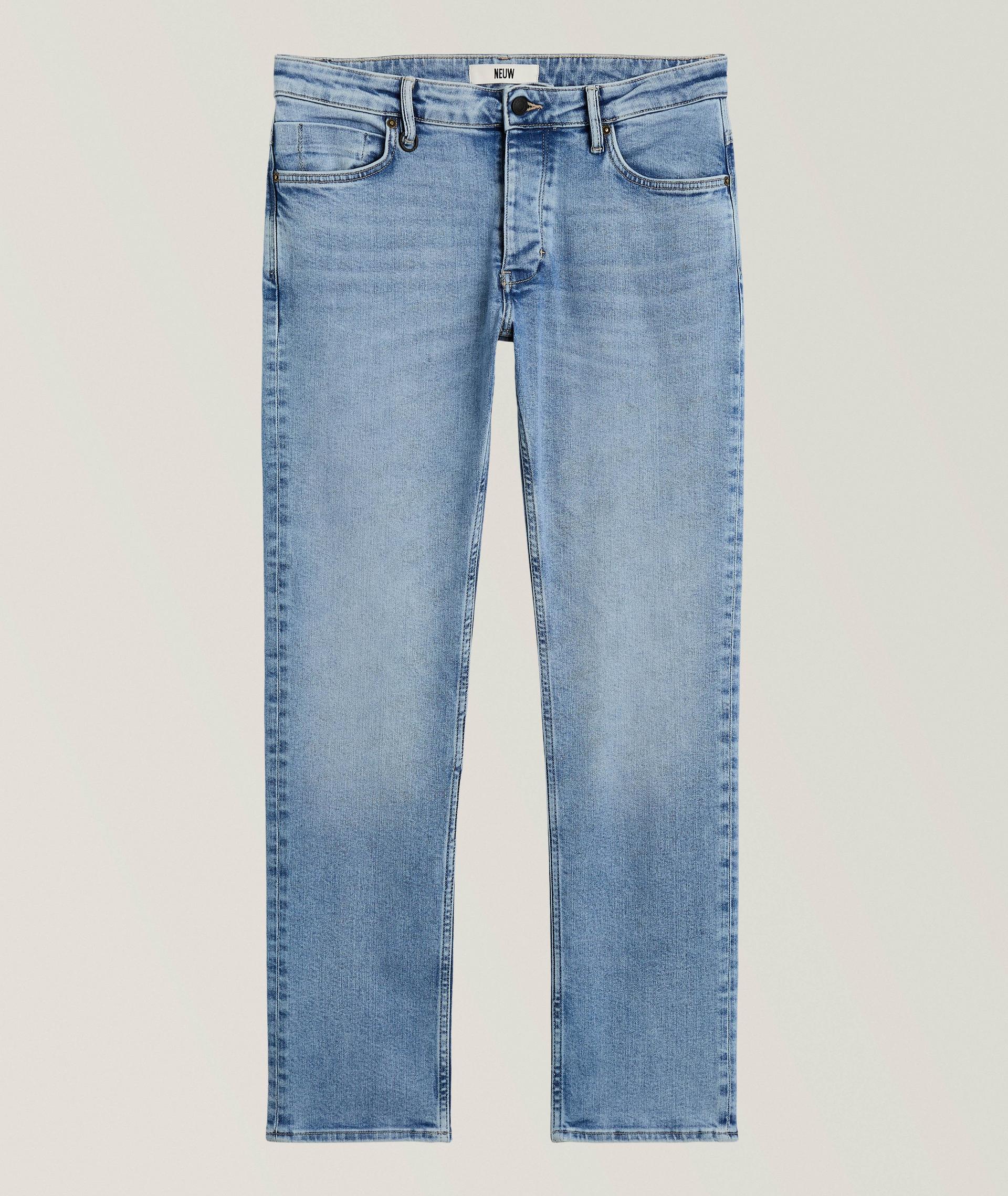 Lou Straight-Fit Stretch-Cotton Jeans  image 0